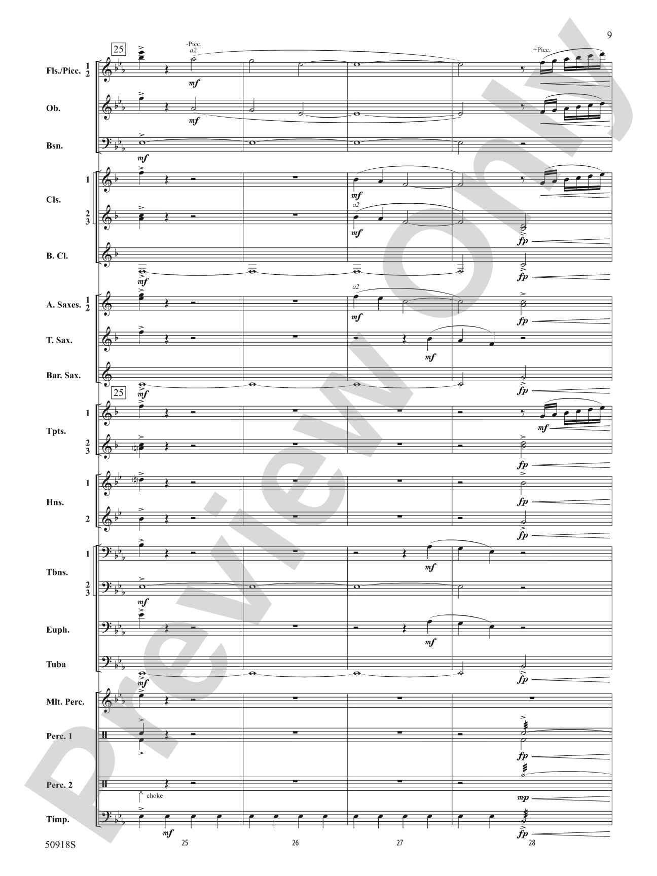 Tapestry of the Sky: Concert Band Conductor Score & Parts