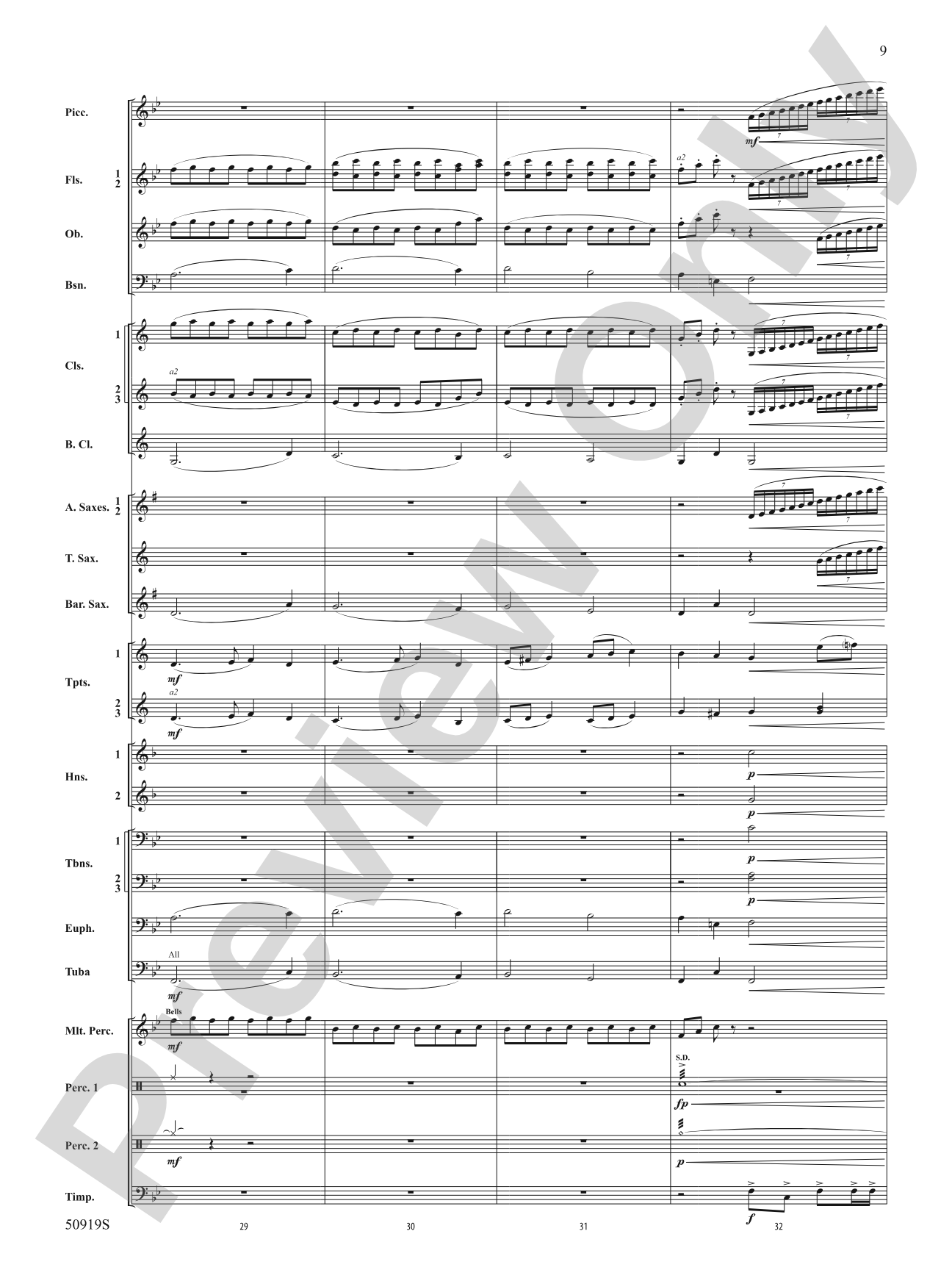 Christmas Halls of Wonder: Concert Band Conductor Score & Parts