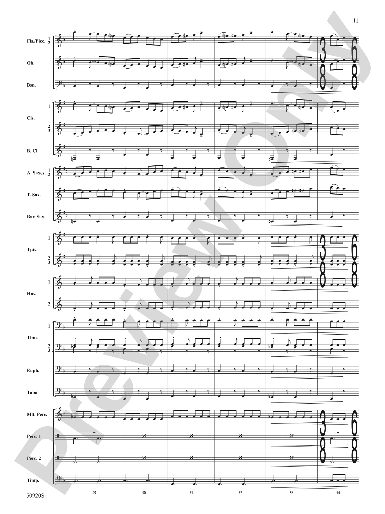 Rondo: Concert Band Conductor Score & Parts