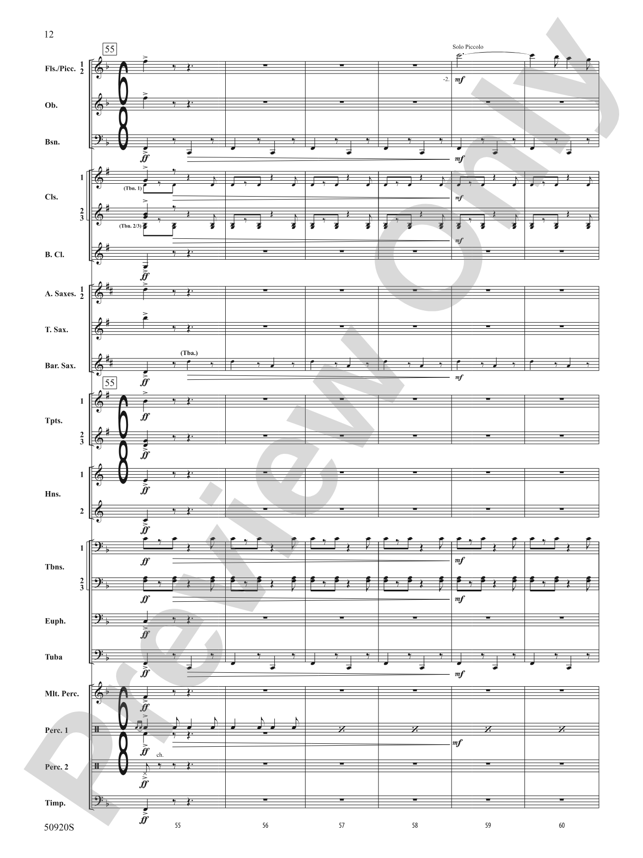 Rondo: Concert Band Conductor Score & Parts
