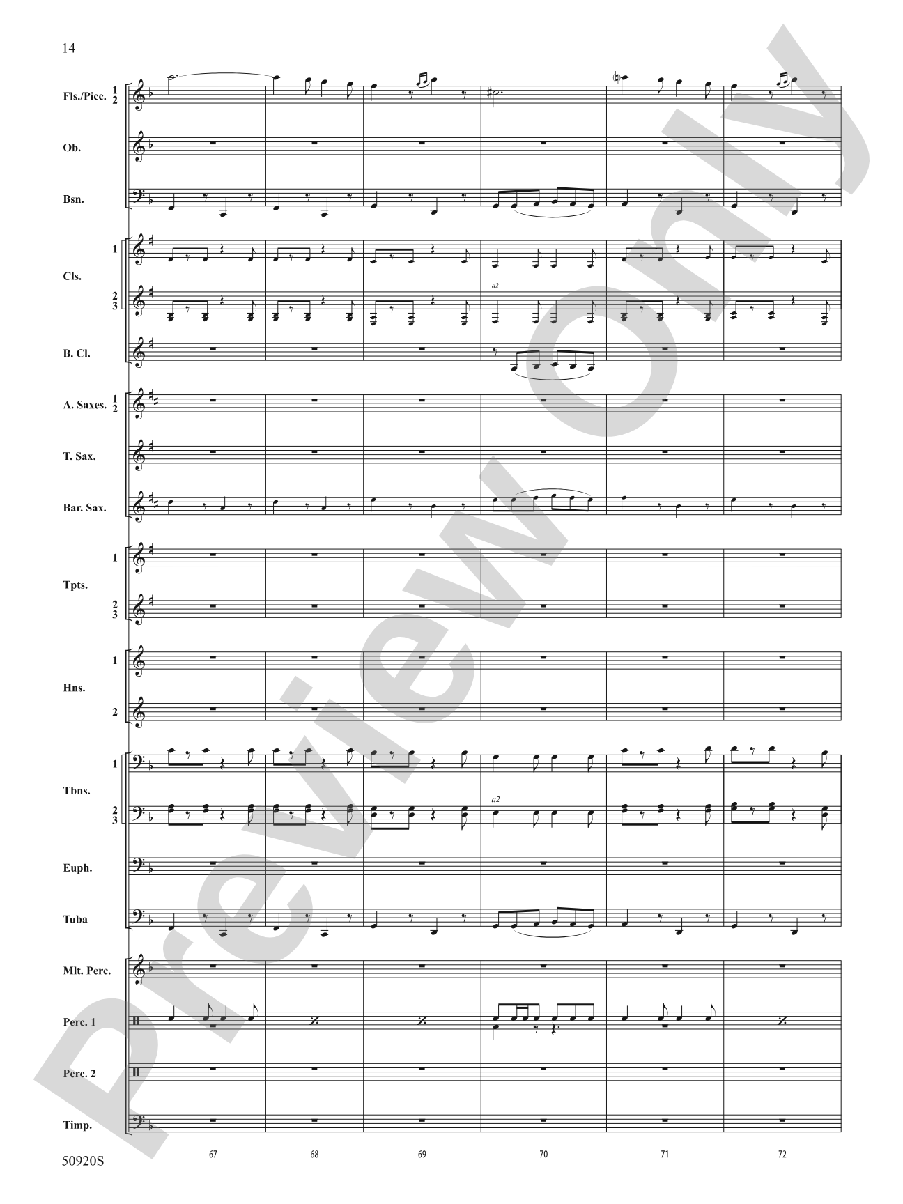 Rondo: Concert Band Conductor Score & Parts