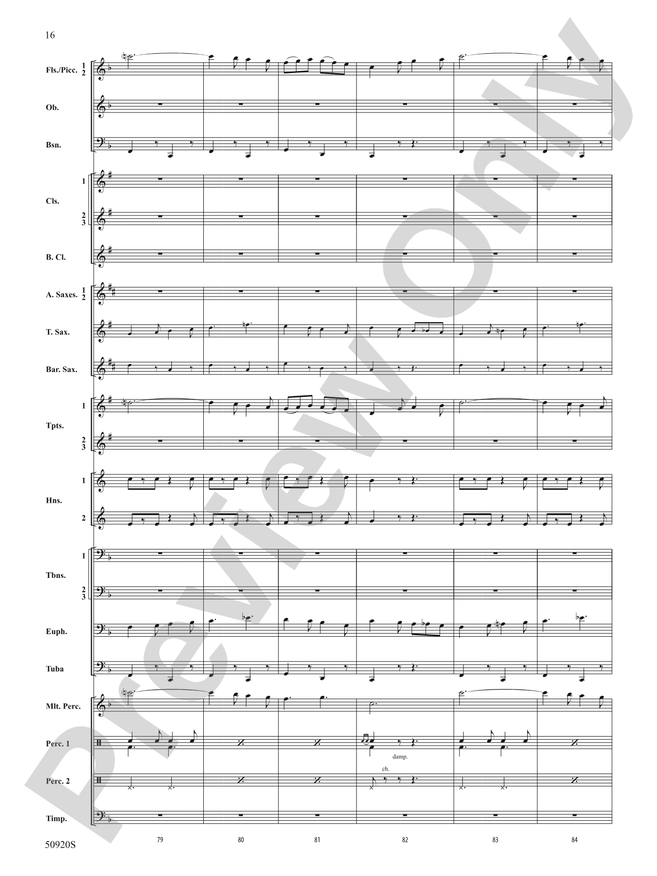 Rondo: Concert Band Conductor Score & Parts