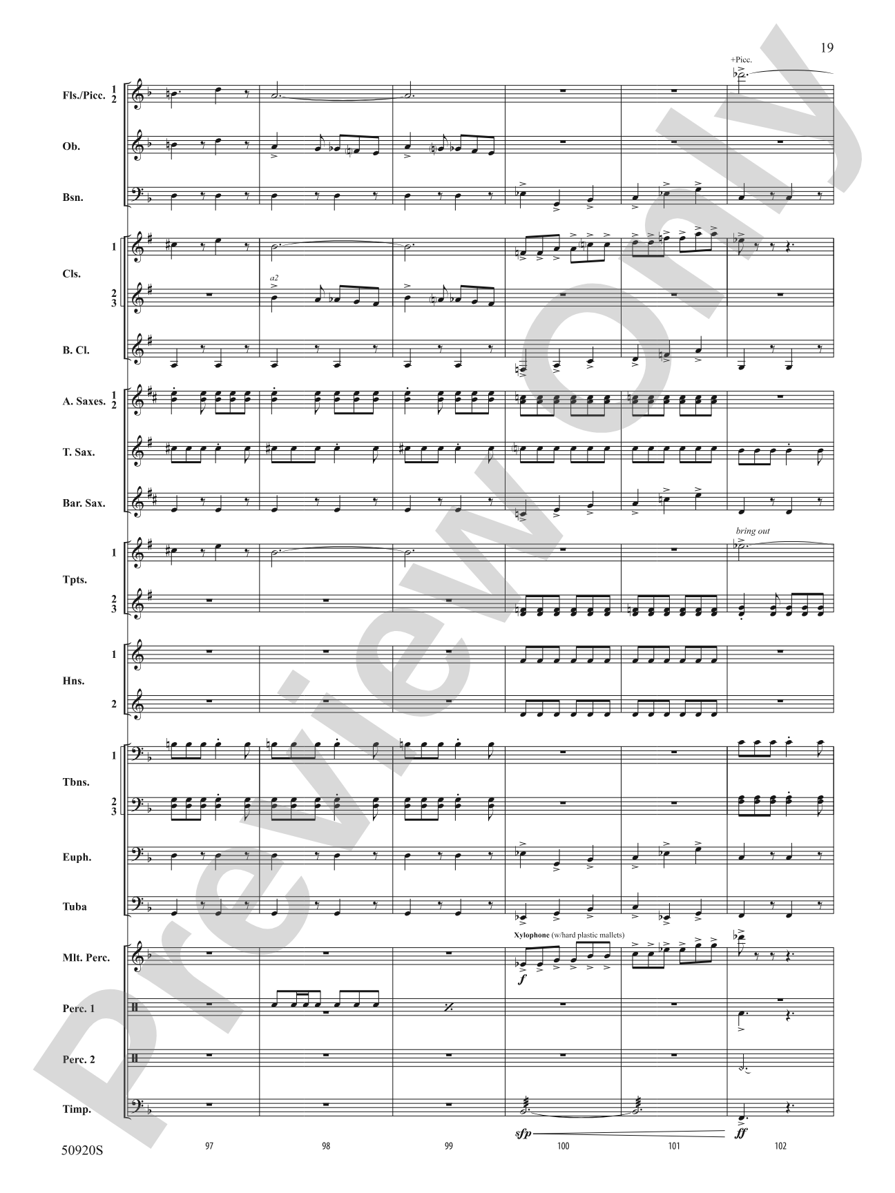 Rondo: Concert Band Conductor Score & Parts