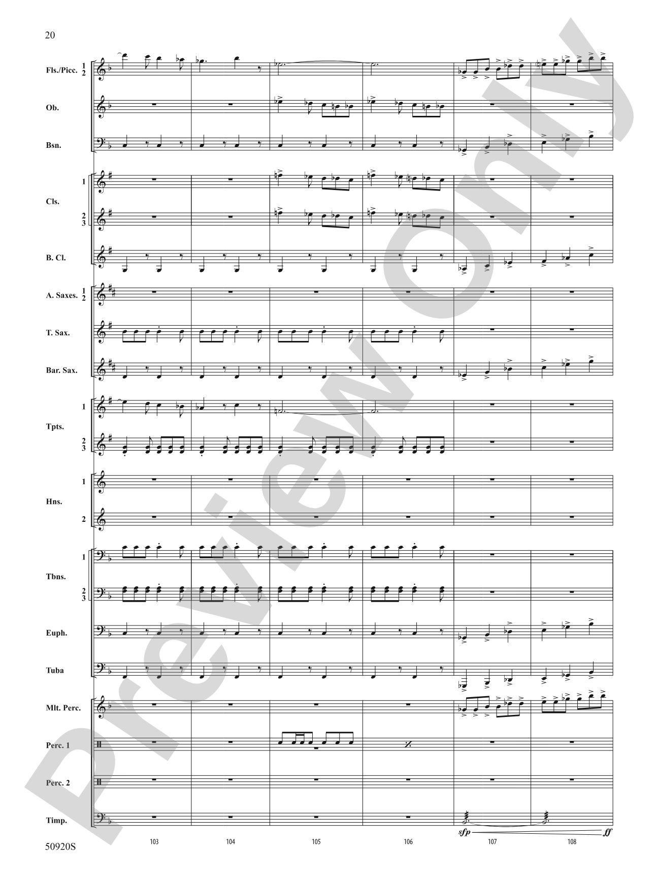 Rondo: Concert Band Conductor Score & Parts