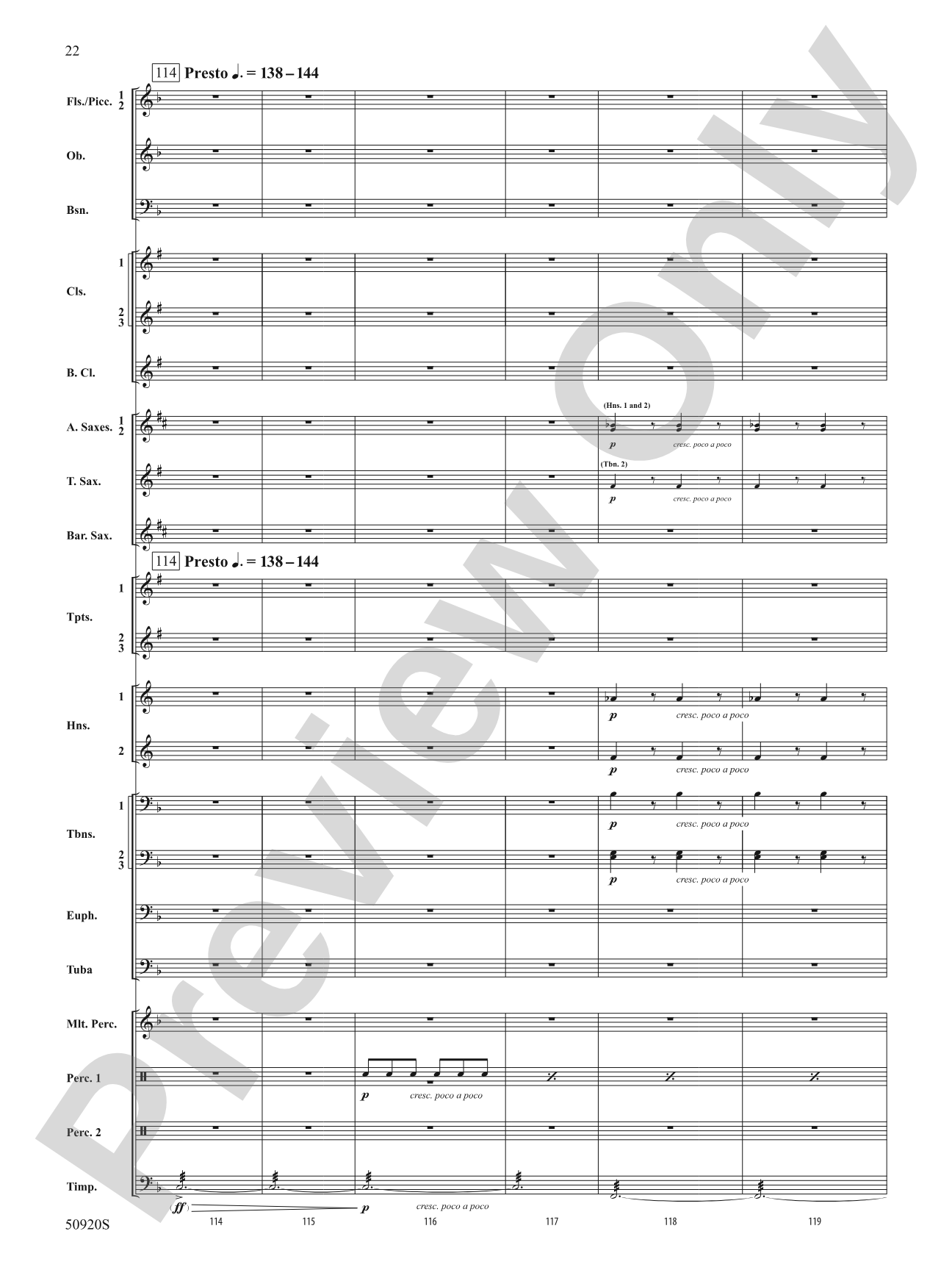 Rondo: Concert Band Conductor Score & Parts