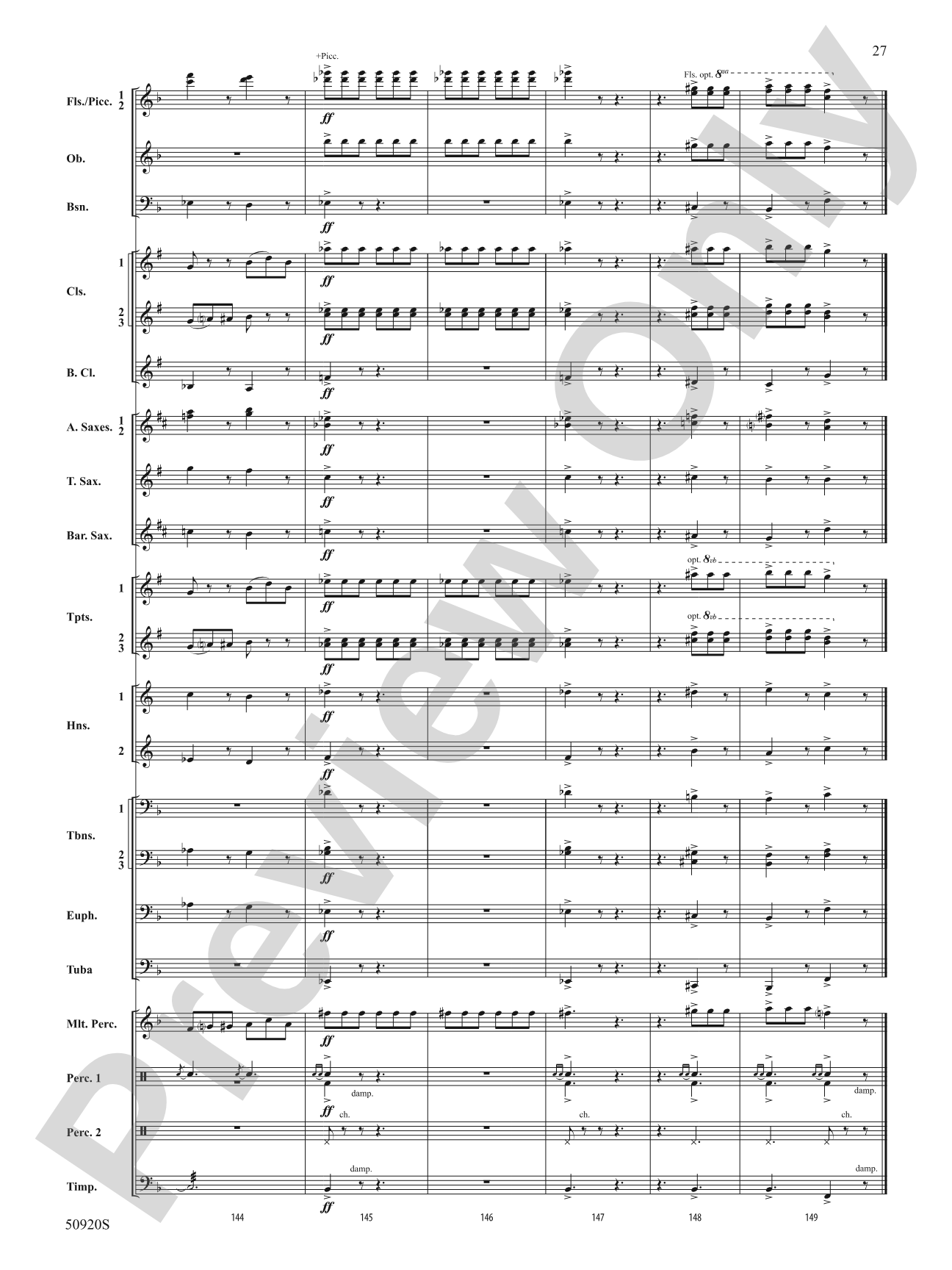 Rondo: Concert Band Conductor Score & Parts