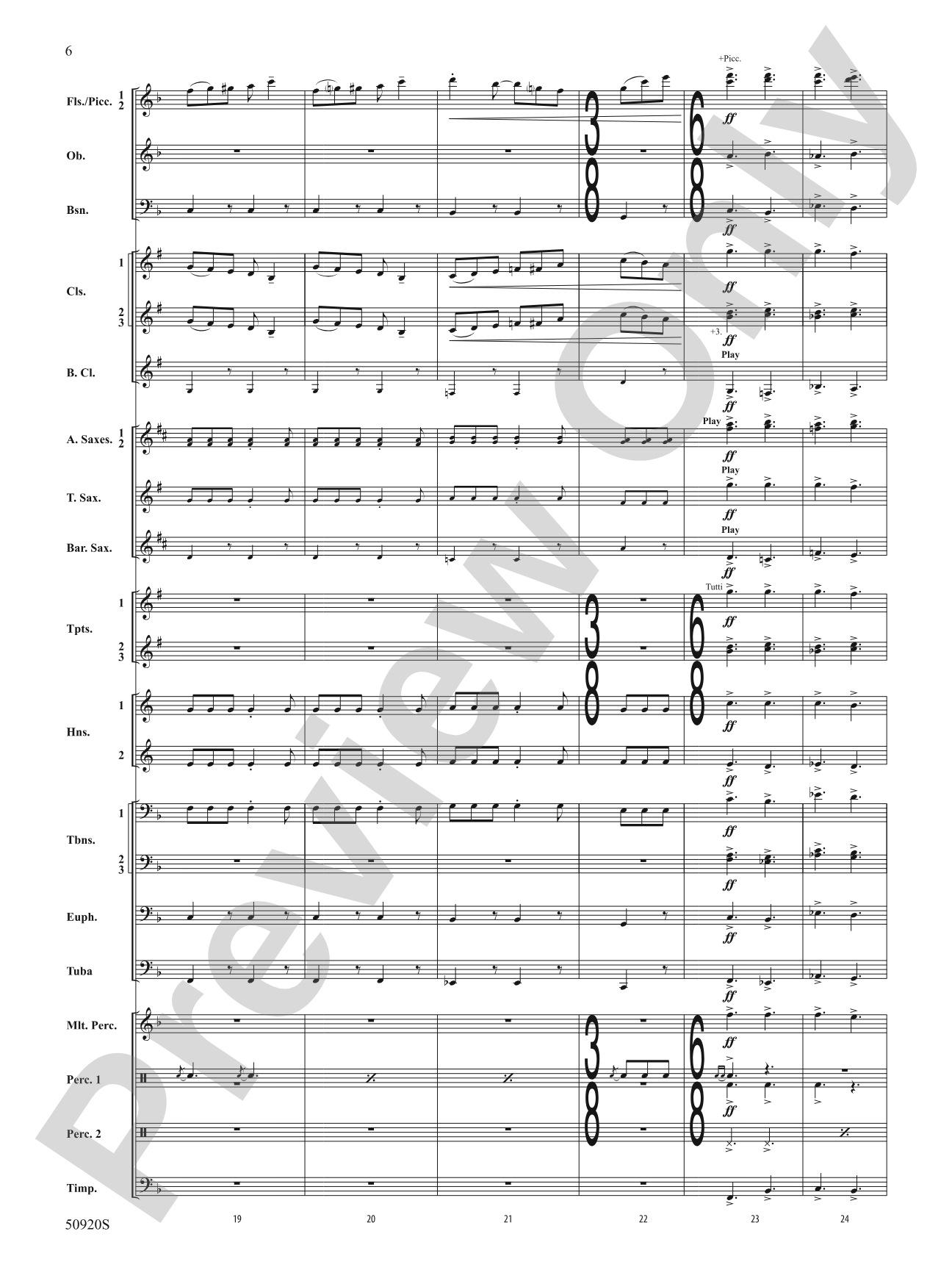 Rondo: Concert Band Conductor Score & Parts