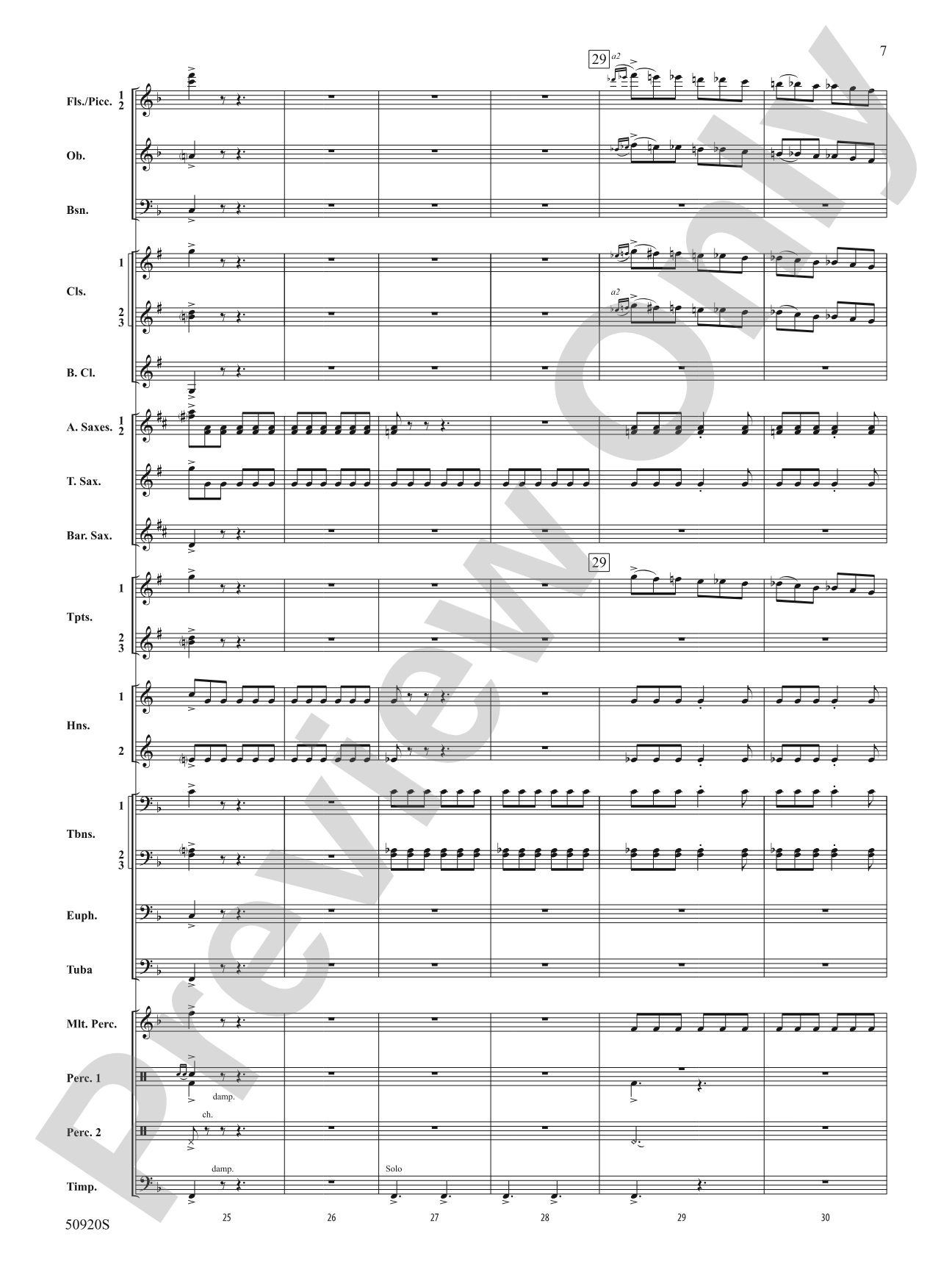 Rondo: Concert Band Conductor Score & Parts