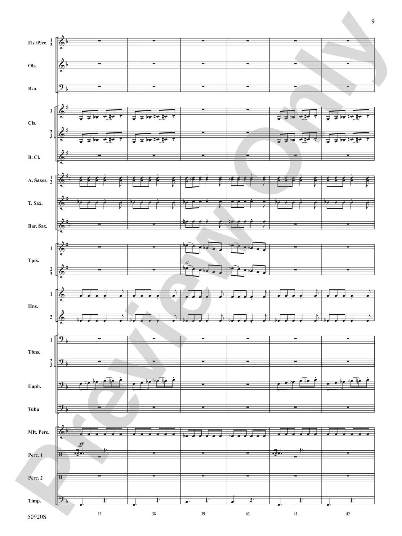 Rondo: Concert Band Conductor Score & Parts