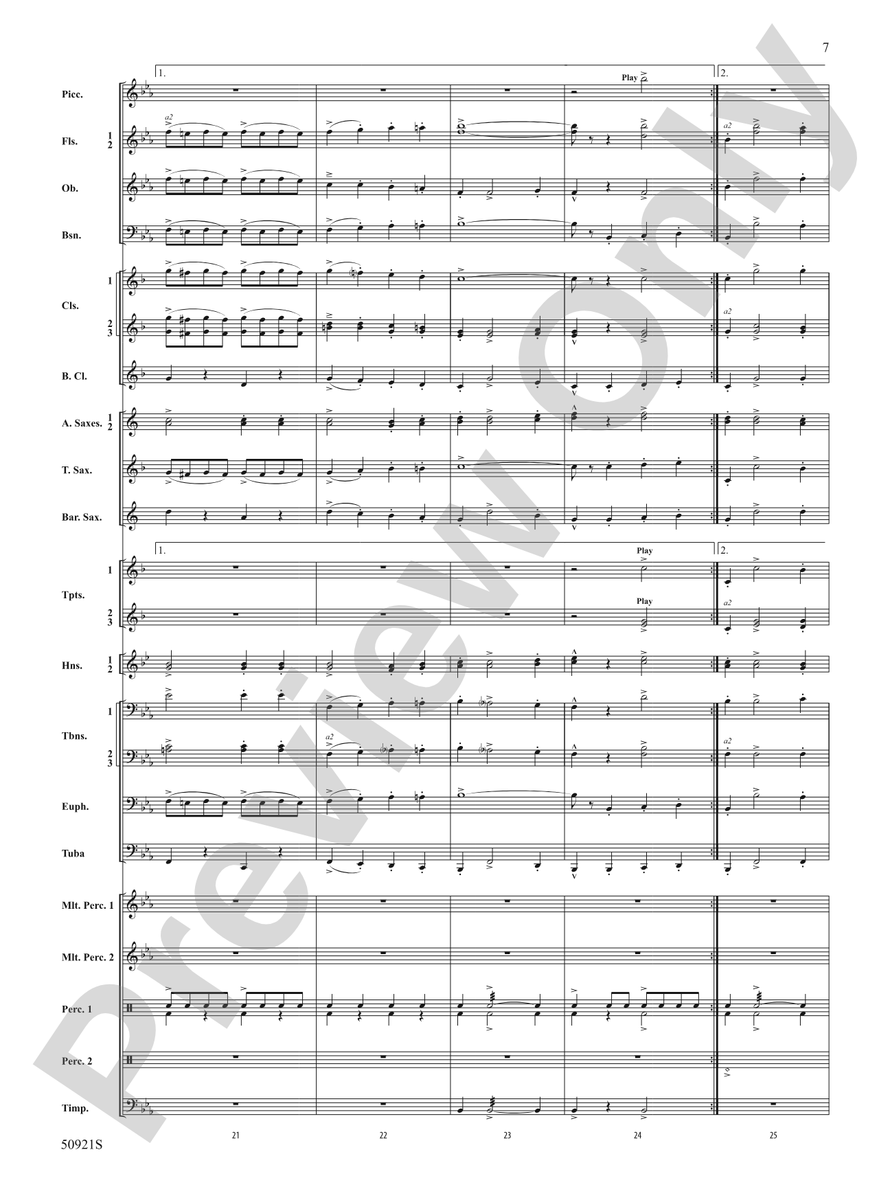 The Ringmaster: Concert Band Conductor Score & Parts