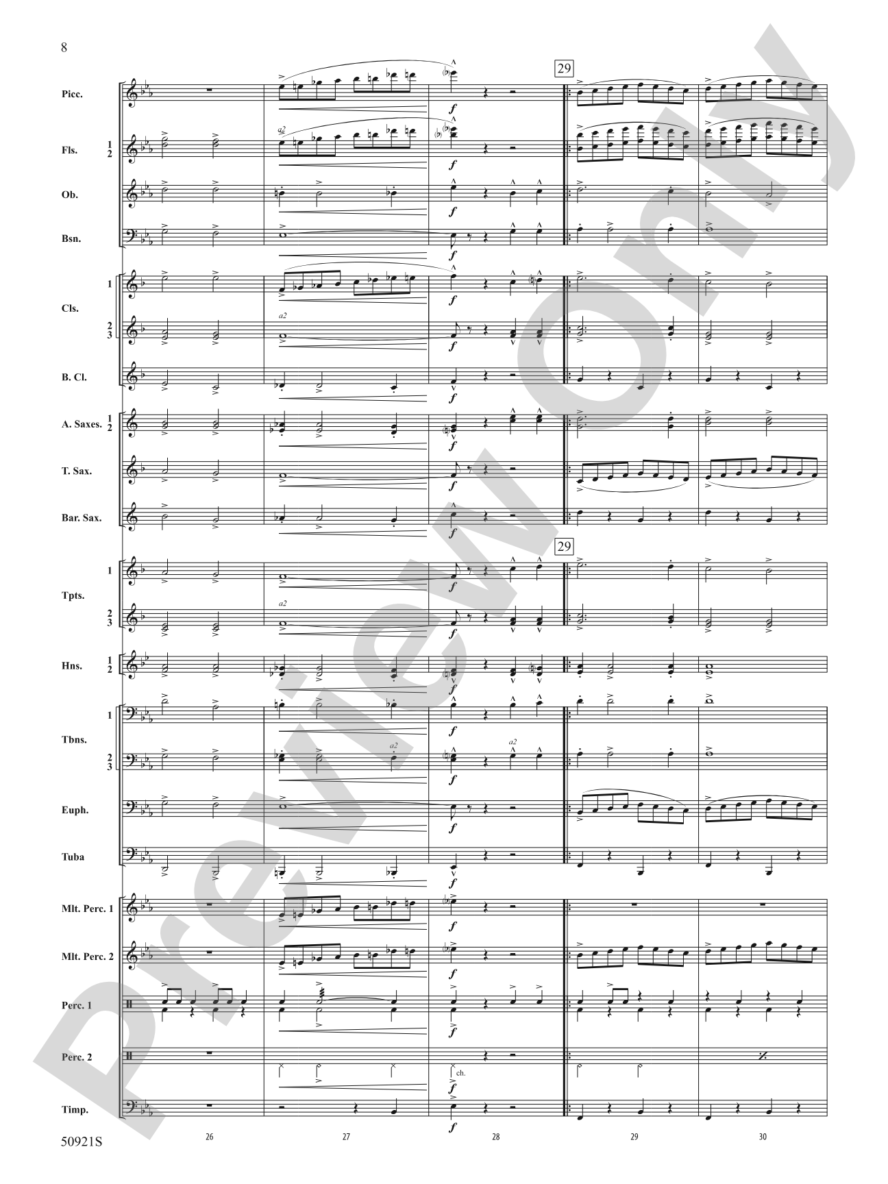 The Ringmaster: Concert Band Conductor Score & Parts