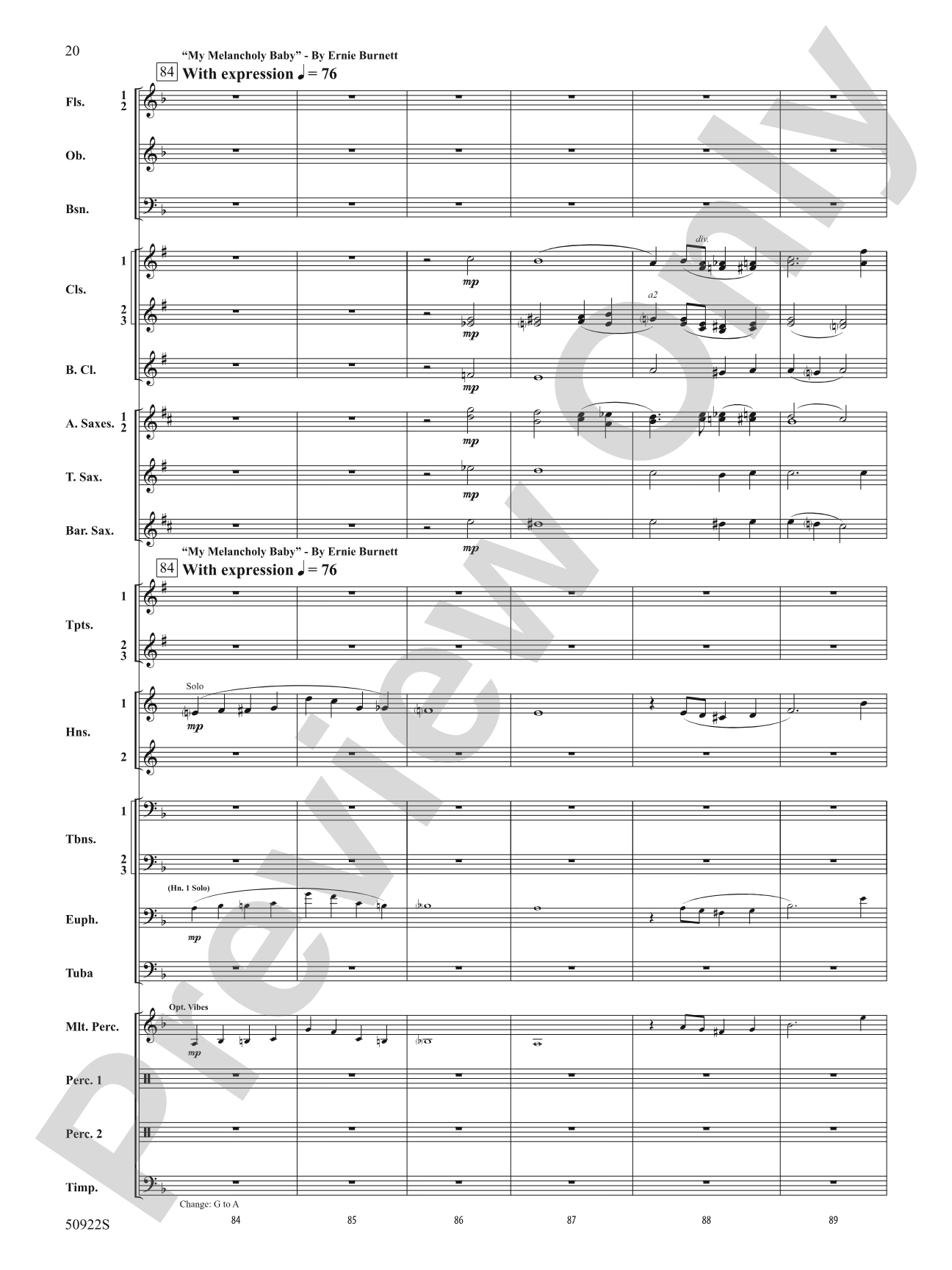 The Roaring Twenties: Concert Band Conductor Score & Parts