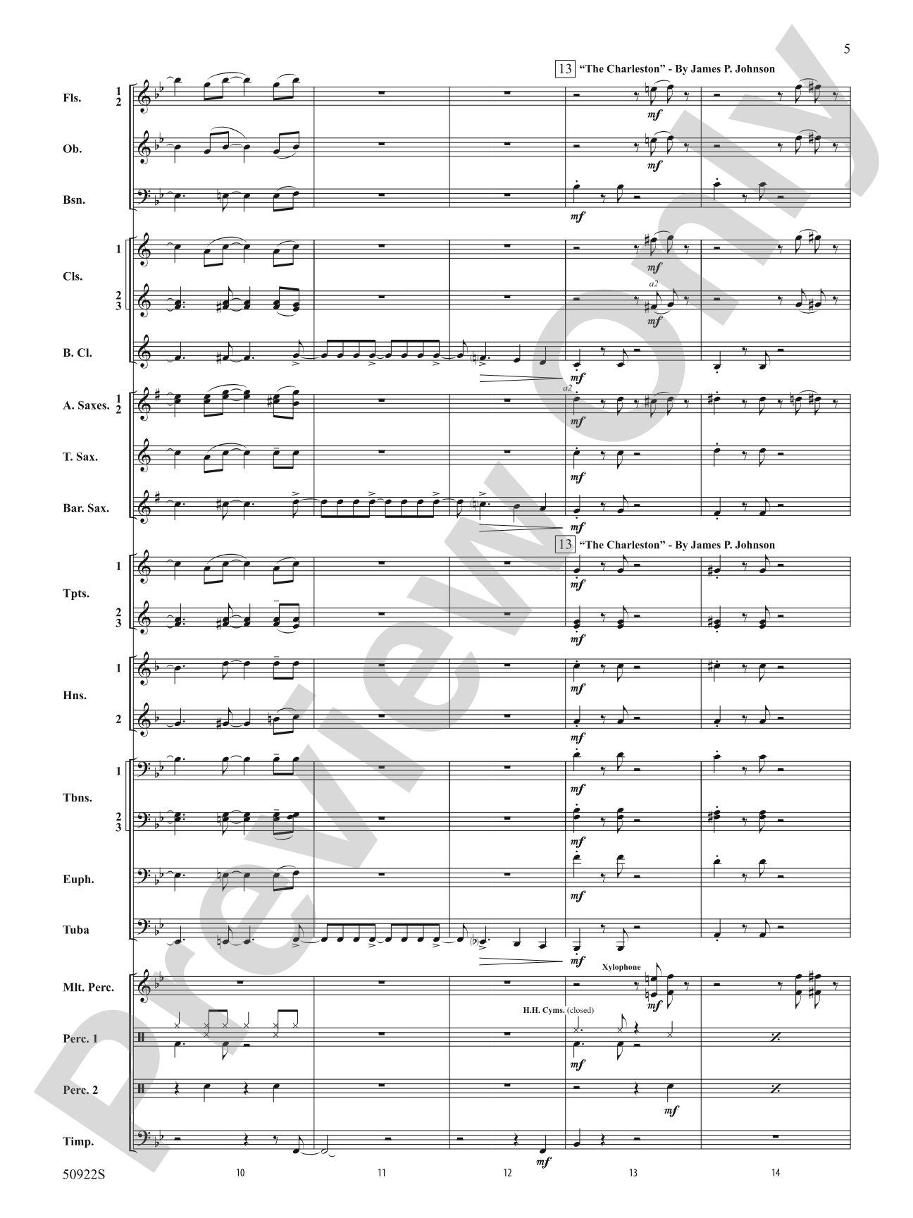 The Roaring Twenties: Concert Band Conductor Score & Parts