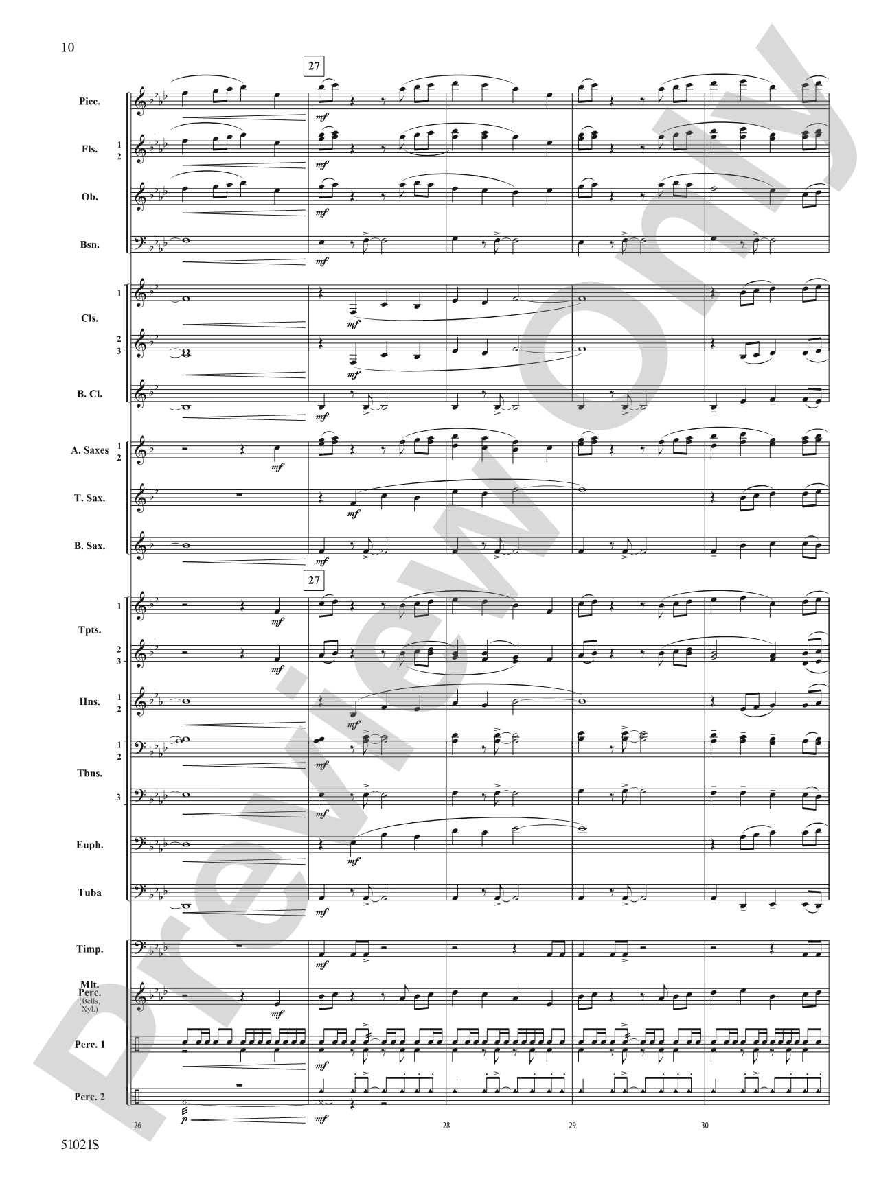 Skyward Spirits: Concert Band Conductor Score & Parts