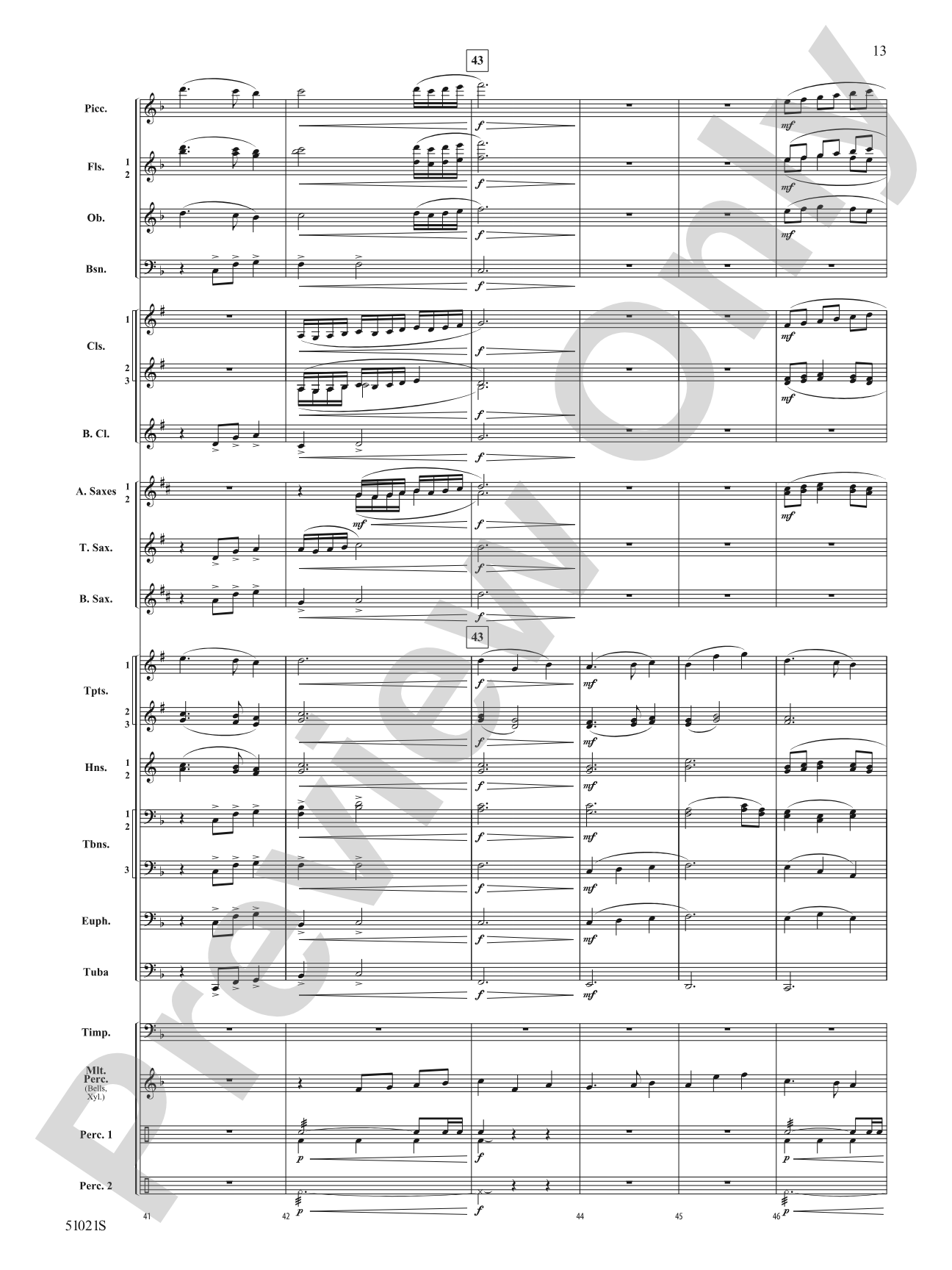 Skyward Spirits: Concert Band Conductor Score & Parts