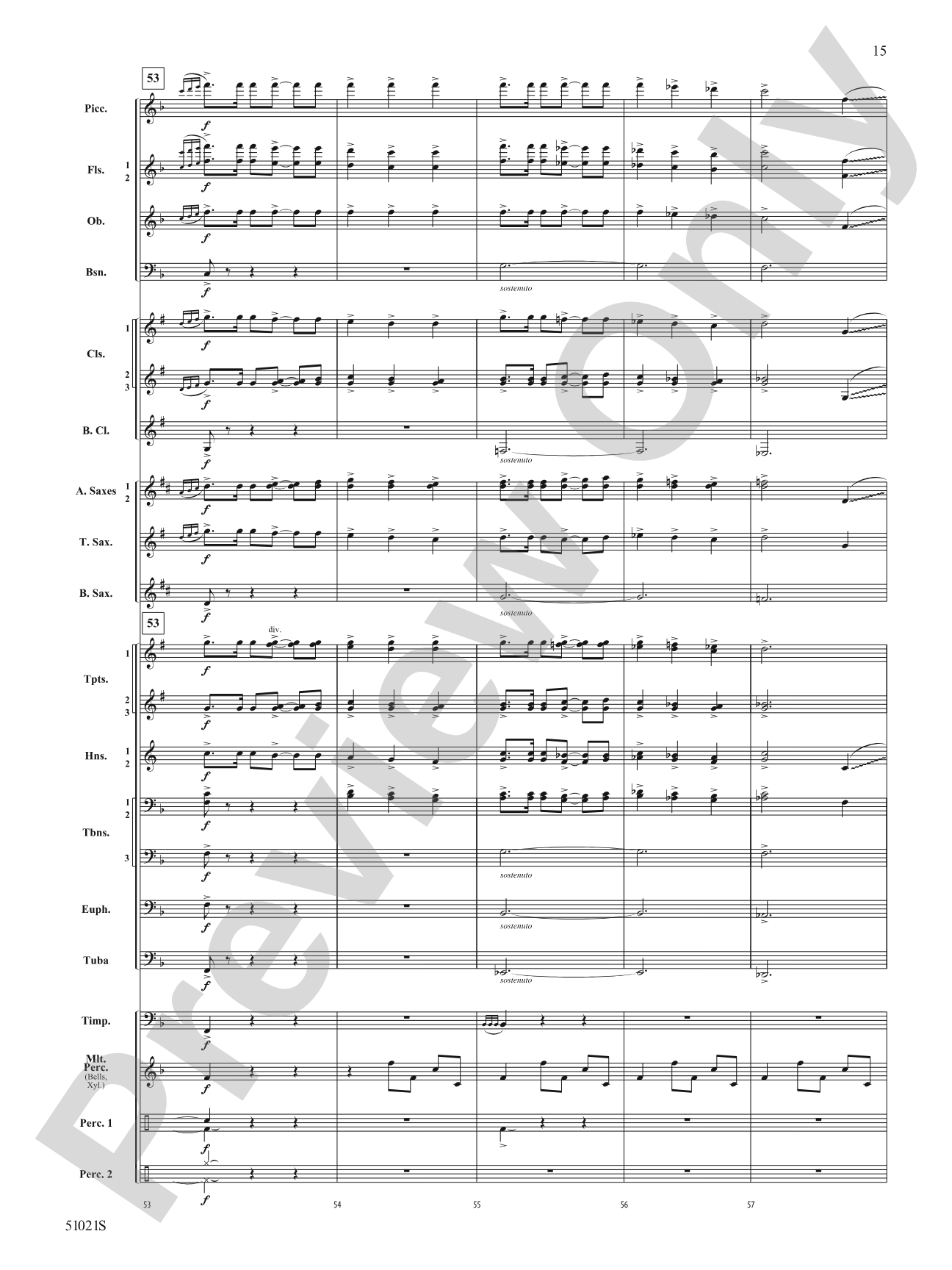 Skyward Spirits: Concert Band Conductor Score & Parts