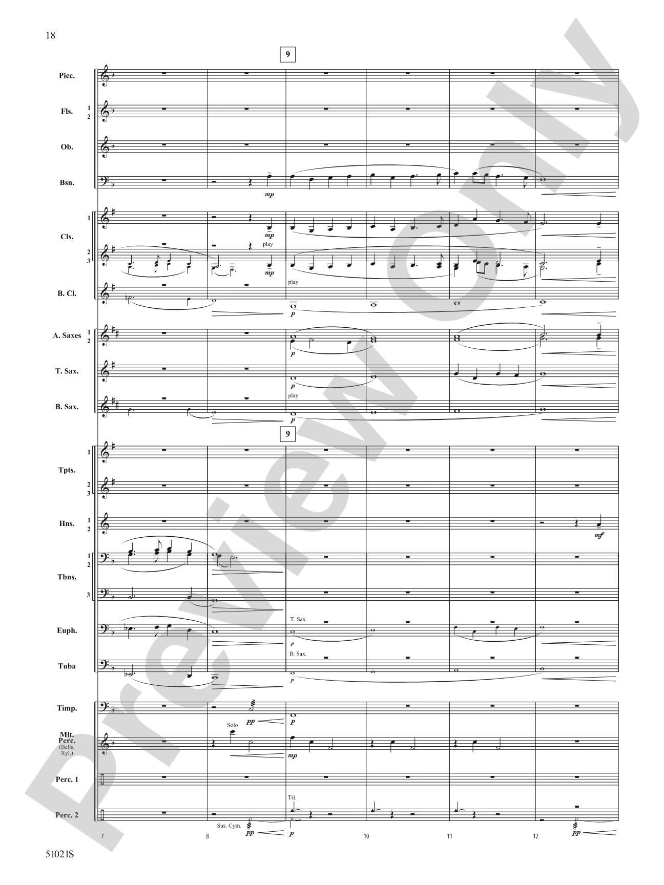 Skyward Spirits: Concert Band Conductor Score & Parts