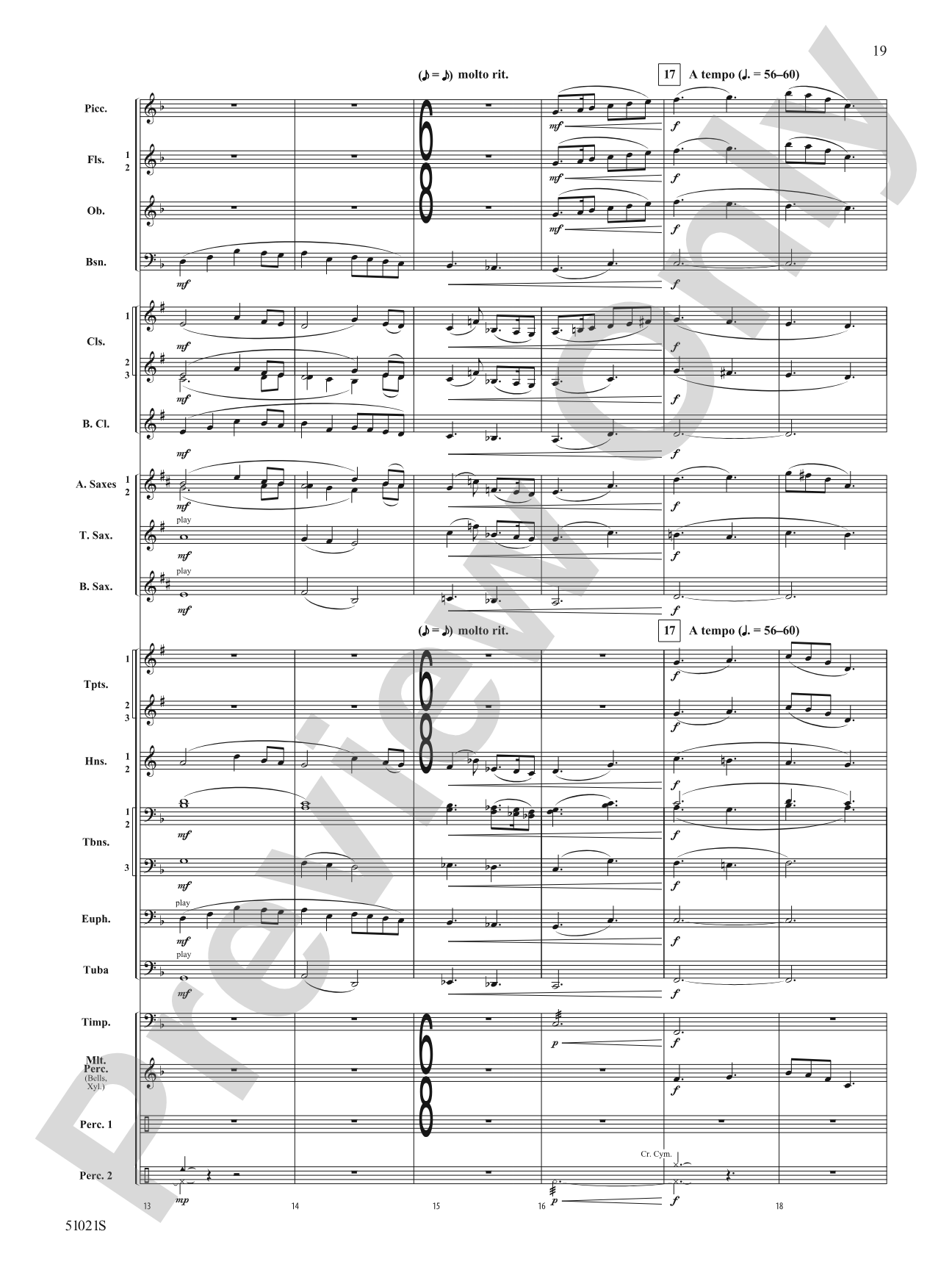 Skyward Spirits: Concert Band Conductor Score & Parts