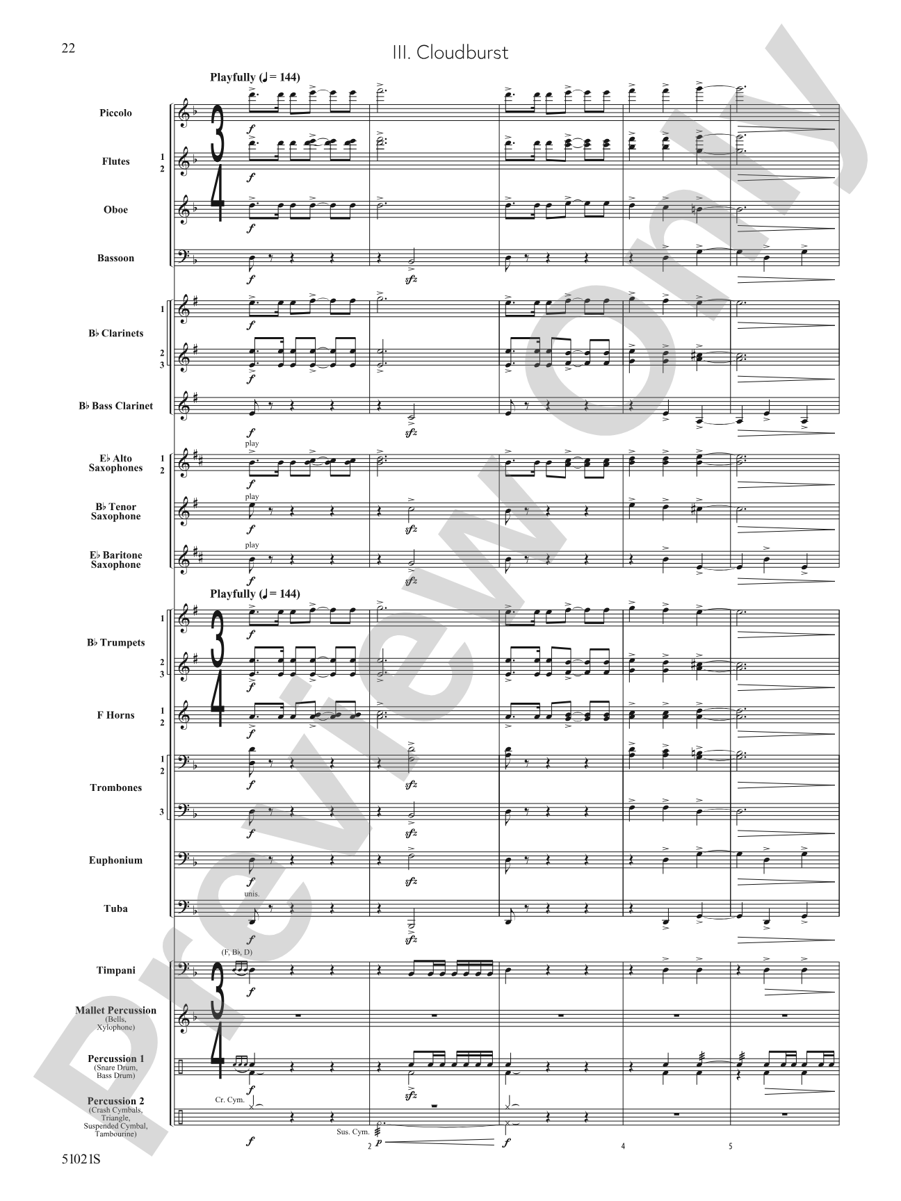 Skyward Spirits: Concert Band Conductor Score & Parts