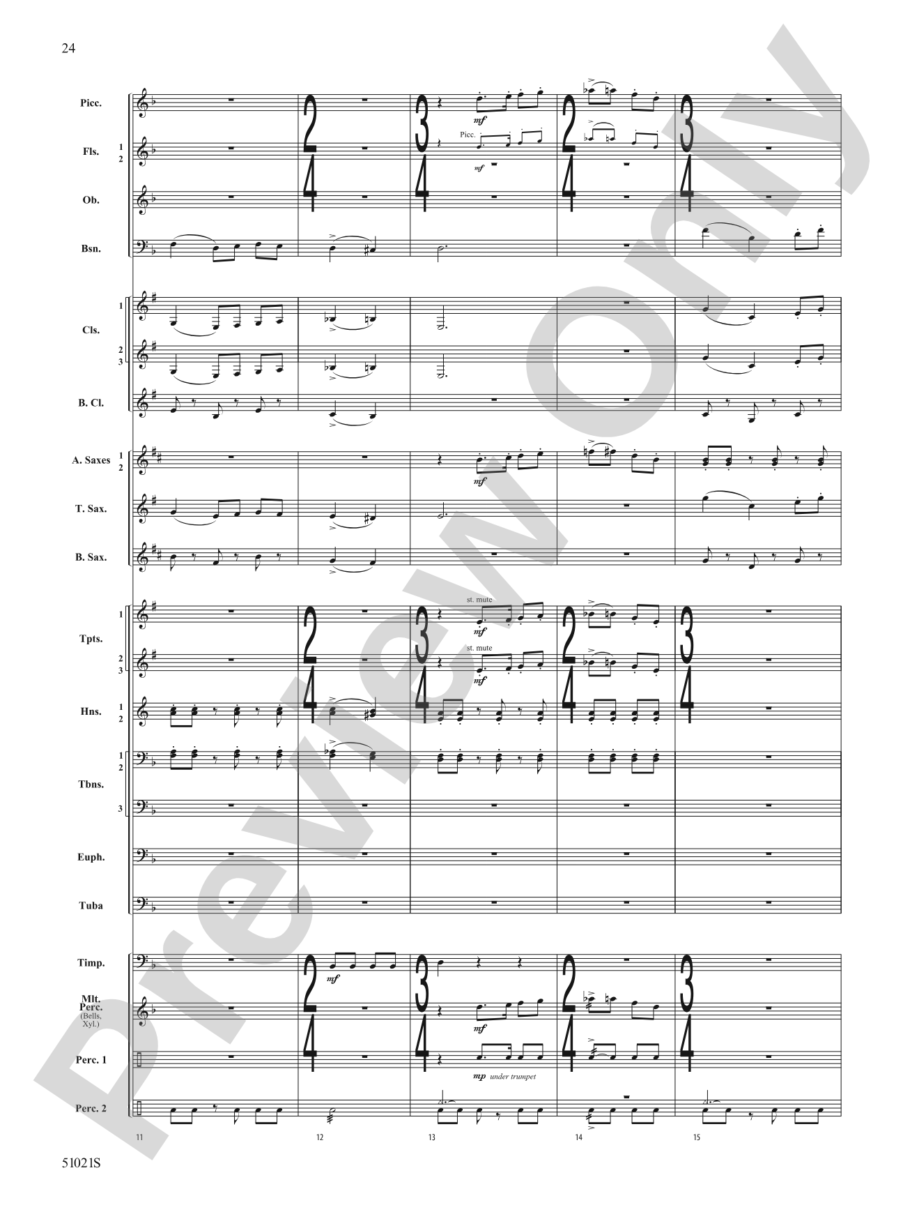 Skyward Spirits: Concert Band Conductor Score & Parts