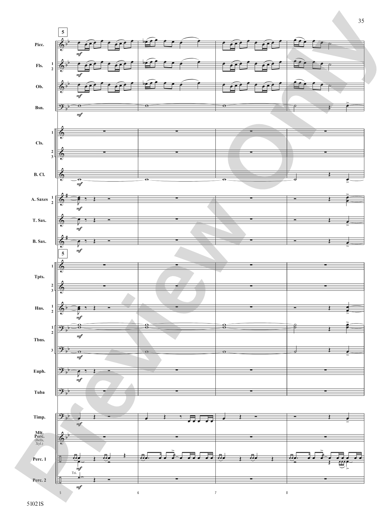 Skyward Spirits: Concert Band Conductor Score & Parts