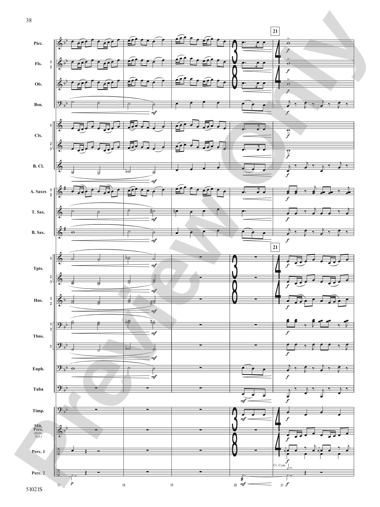 Skyward Spirits: Concert Band Conductor Score & Parts