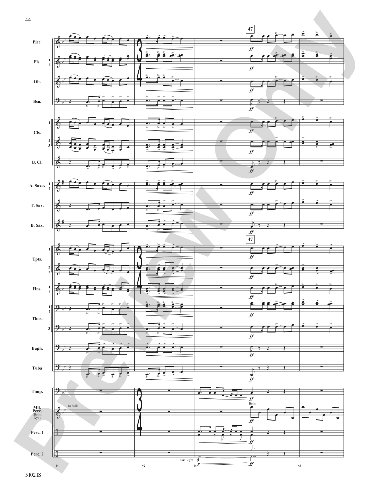 Skyward Spirits: Concert Band Conductor Score & Parts