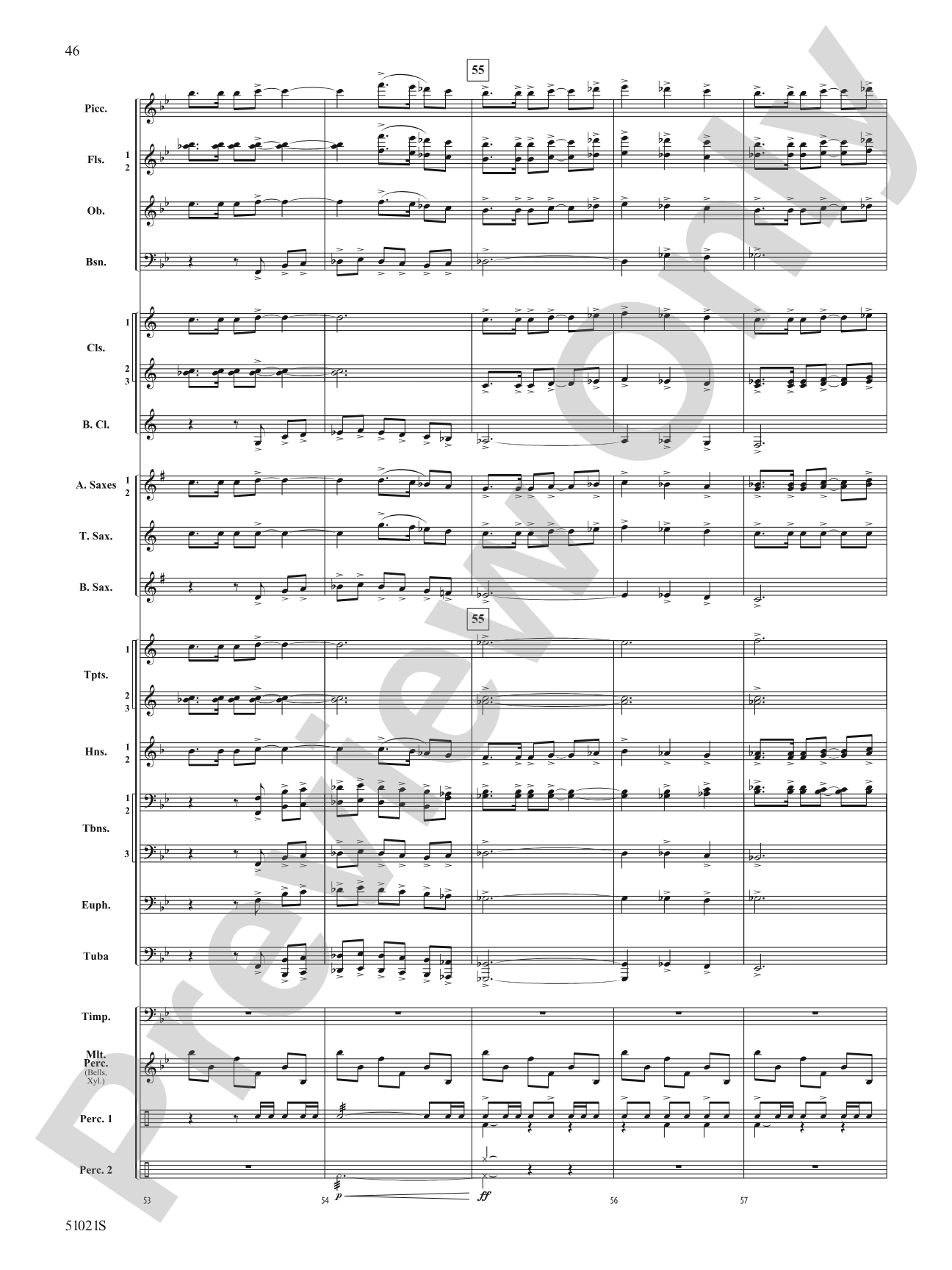 Skyward Spirits: Concert Band Conductor Score & Parts