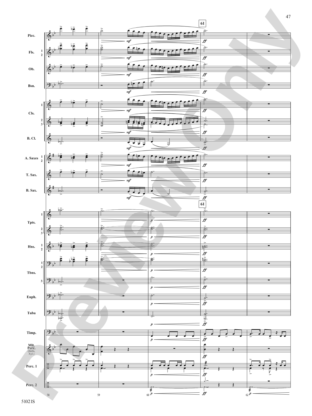 Skyward Spirits: Concert Band Conductor Score & Parts