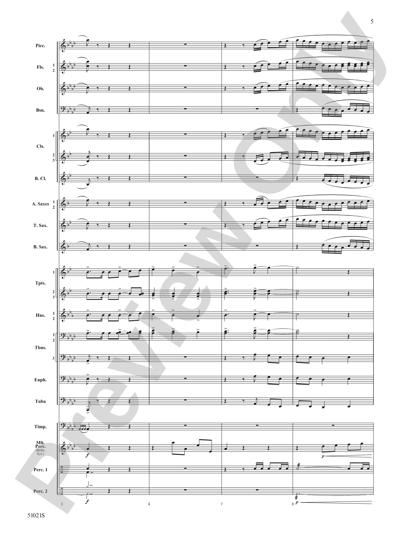 Skyward Spirits: Concert Band Conductor Score & Parts