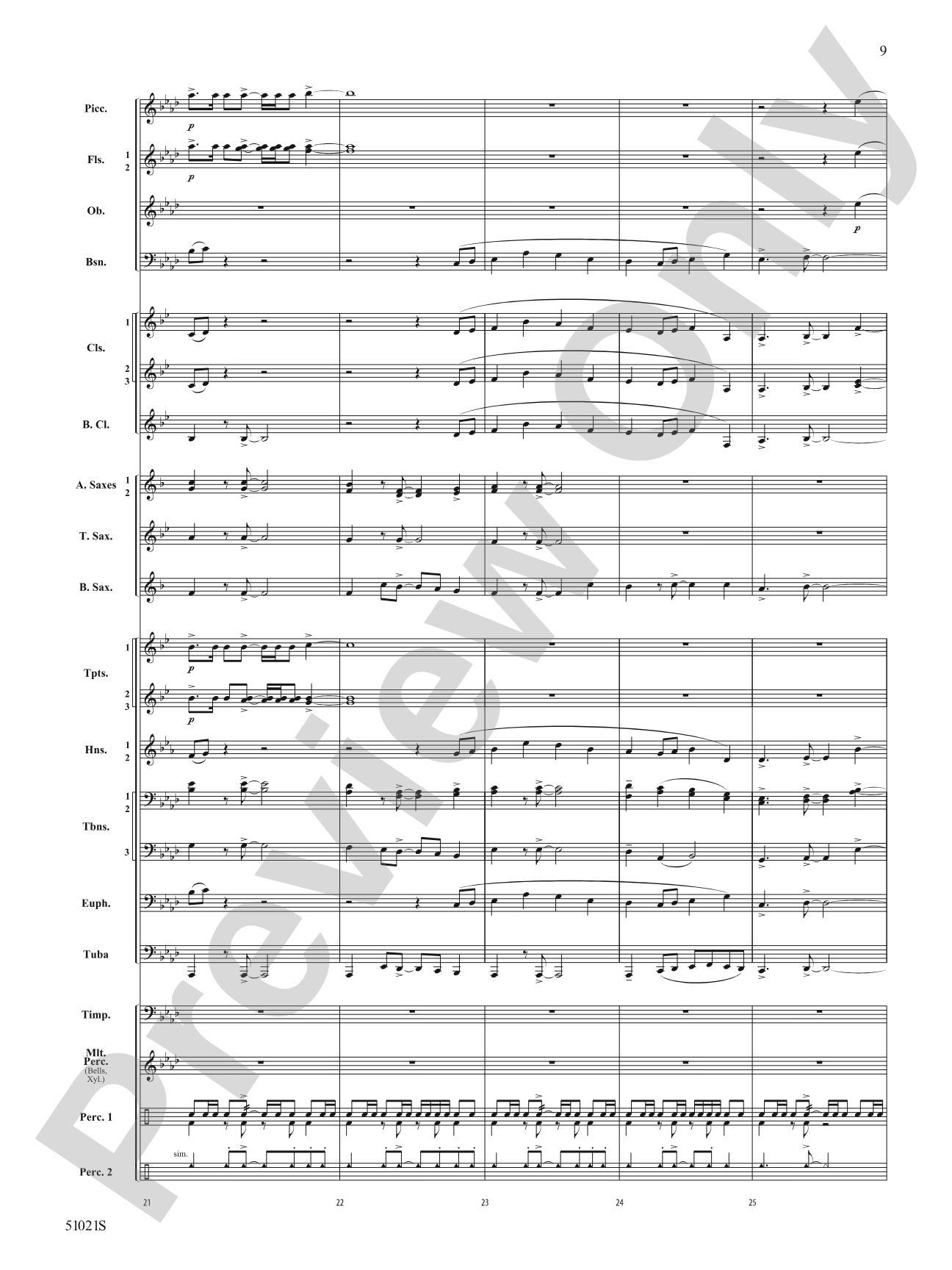 Skyward Spirits: Concert Band Conductor Score & Parts