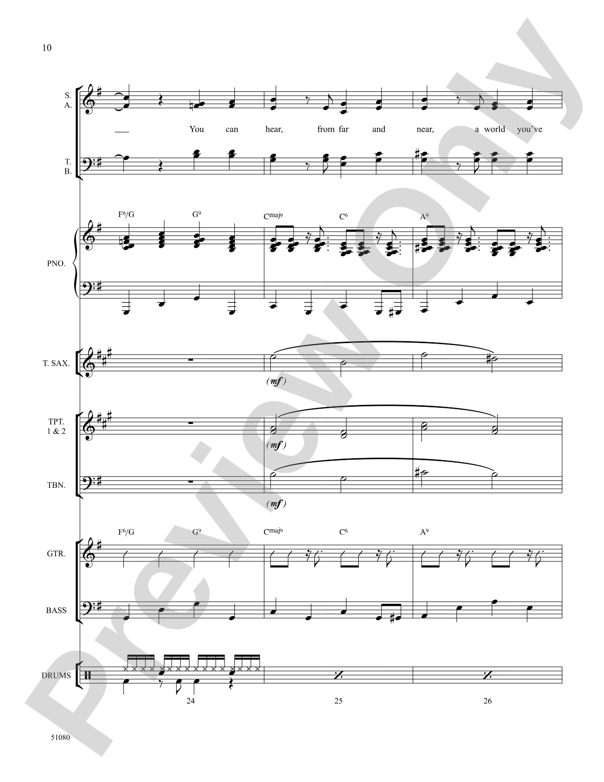 On a Clear Day: Choral SoundPax