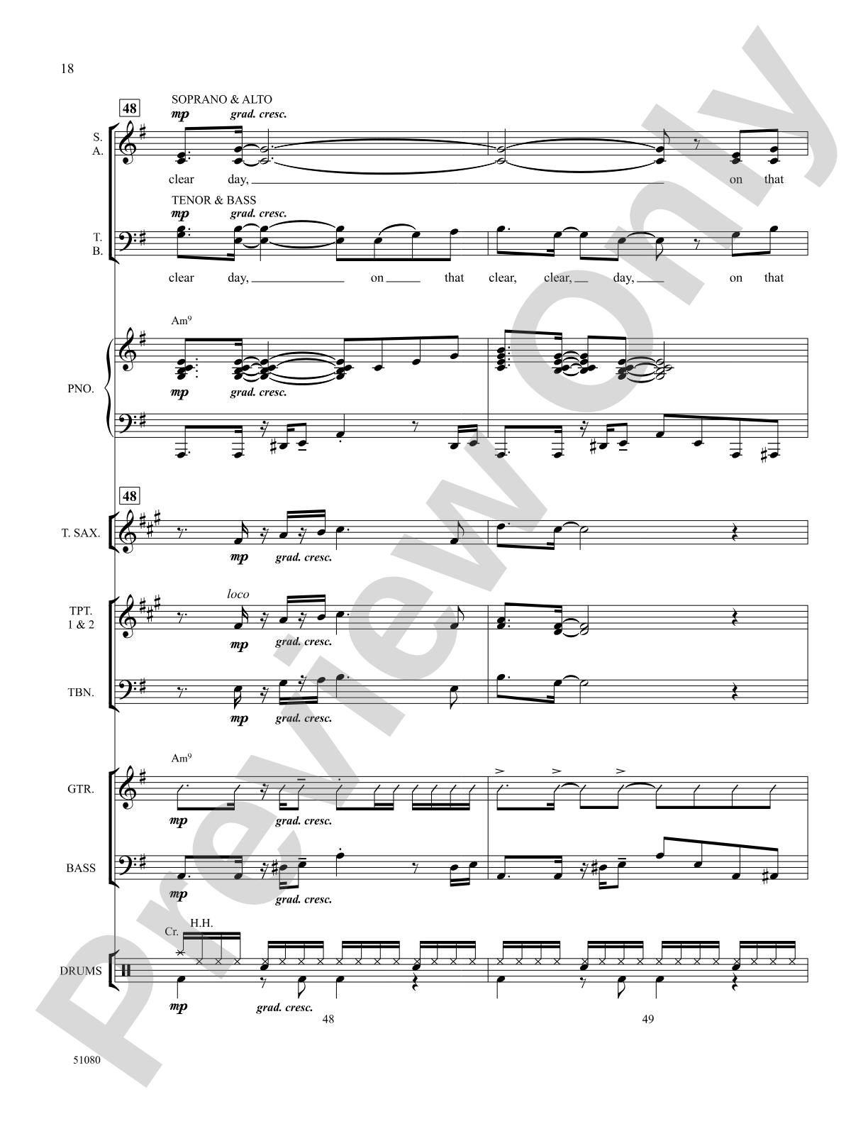 On a Clear Day: Choral SoundPax