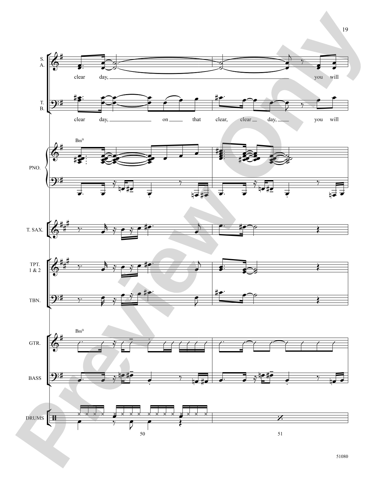 On a Clear Day: Choral SoundPax
