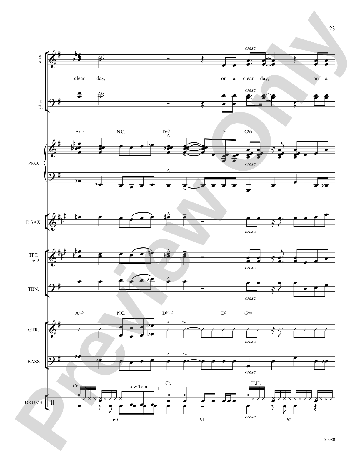 On a Clear Day: Choral SoundPax