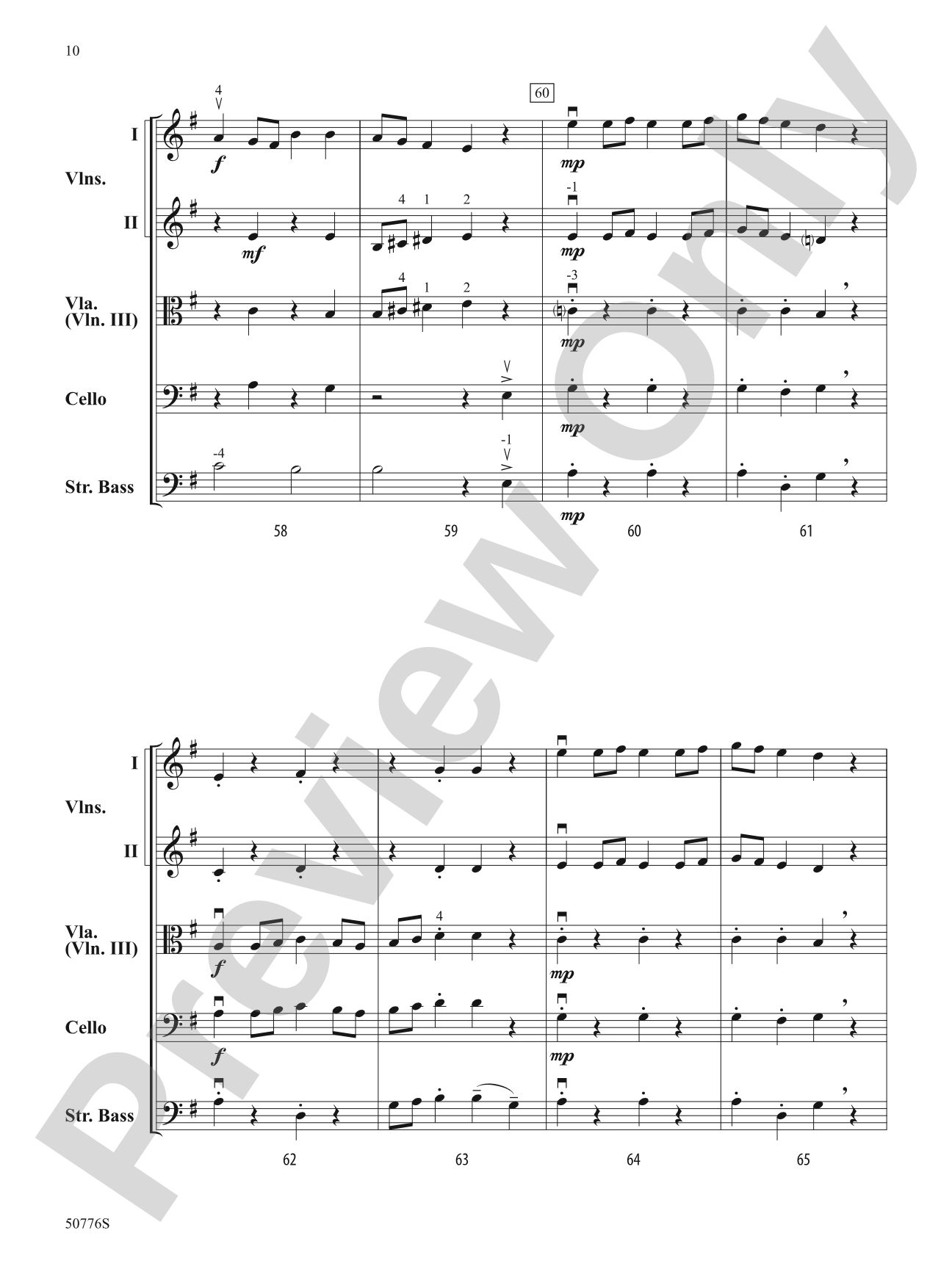 Wonka: String Orchestra Conductor Score & Parts