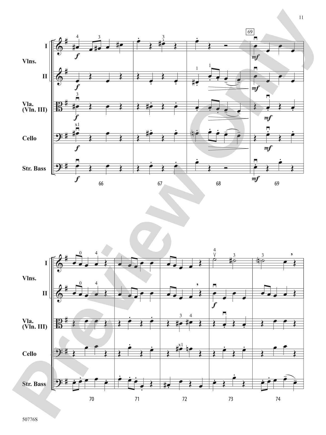 Wonka: String Orchestra Conductor Score & Parts
