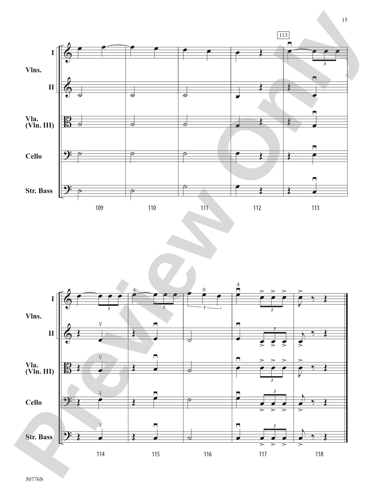Wonka: String Orchestra Conductor Score & Parts