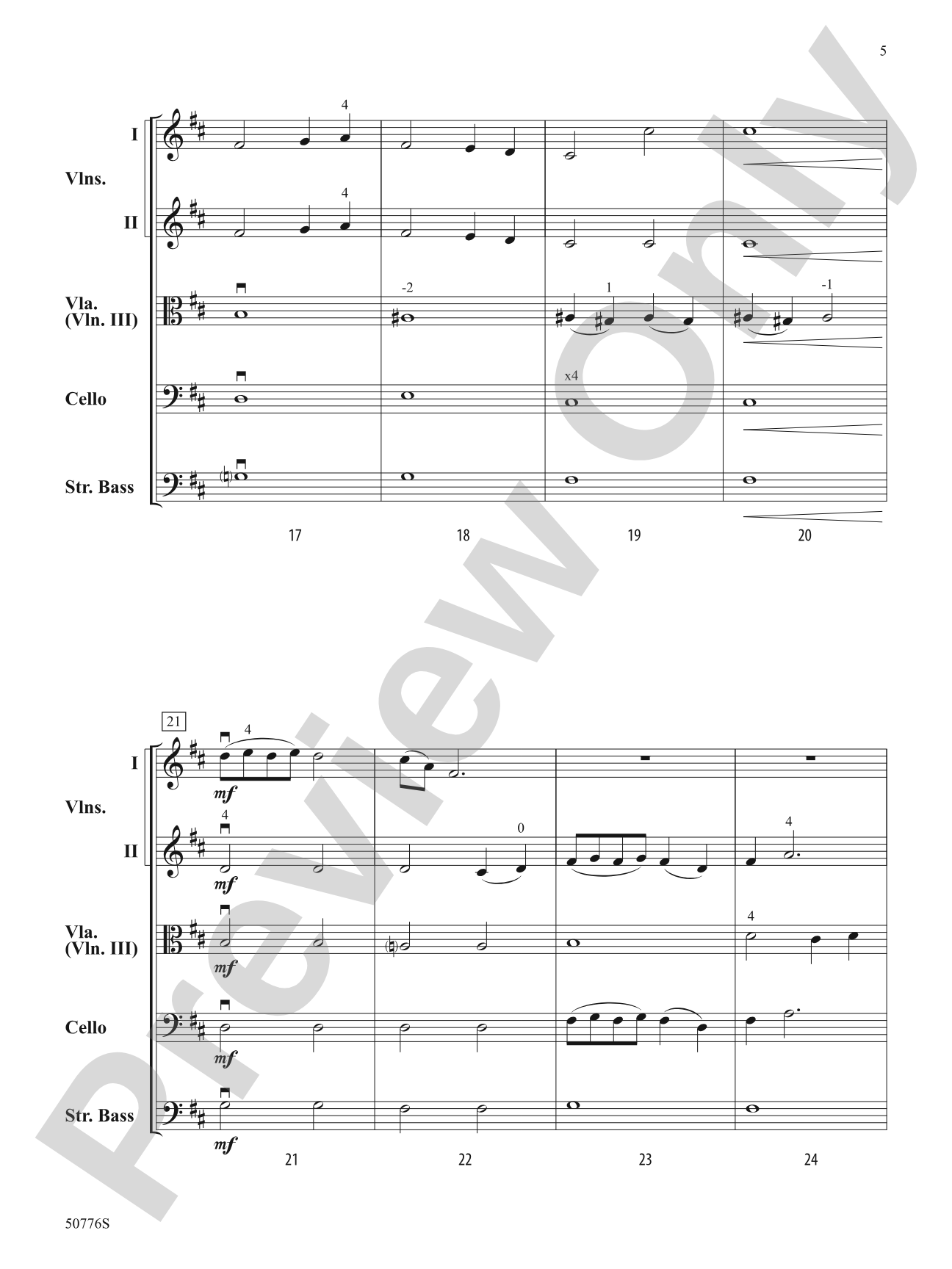 Wonka: String Orchestra Conductor Score & Parts