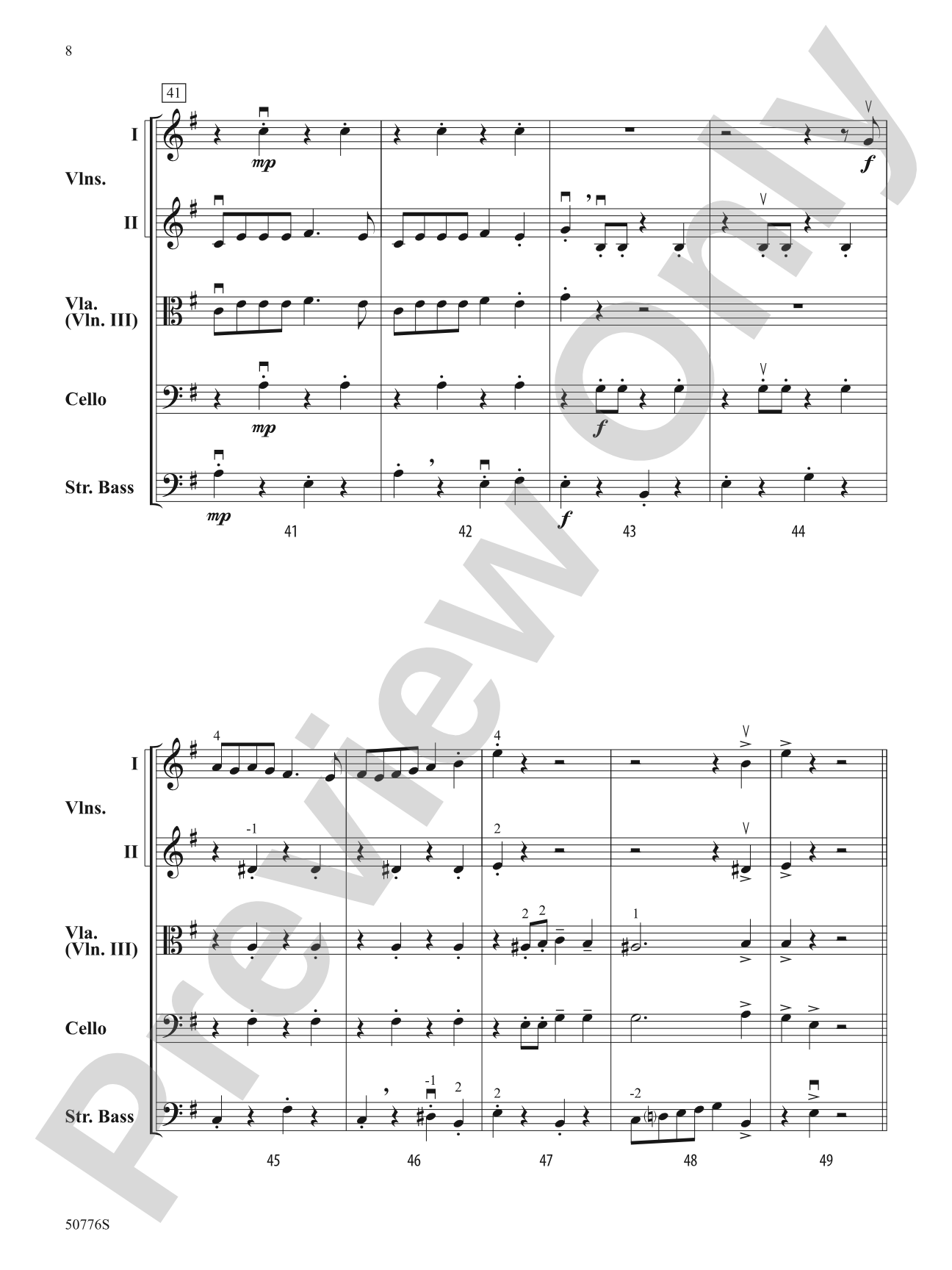Wonka: String Orchestra Conductor Score & Parts