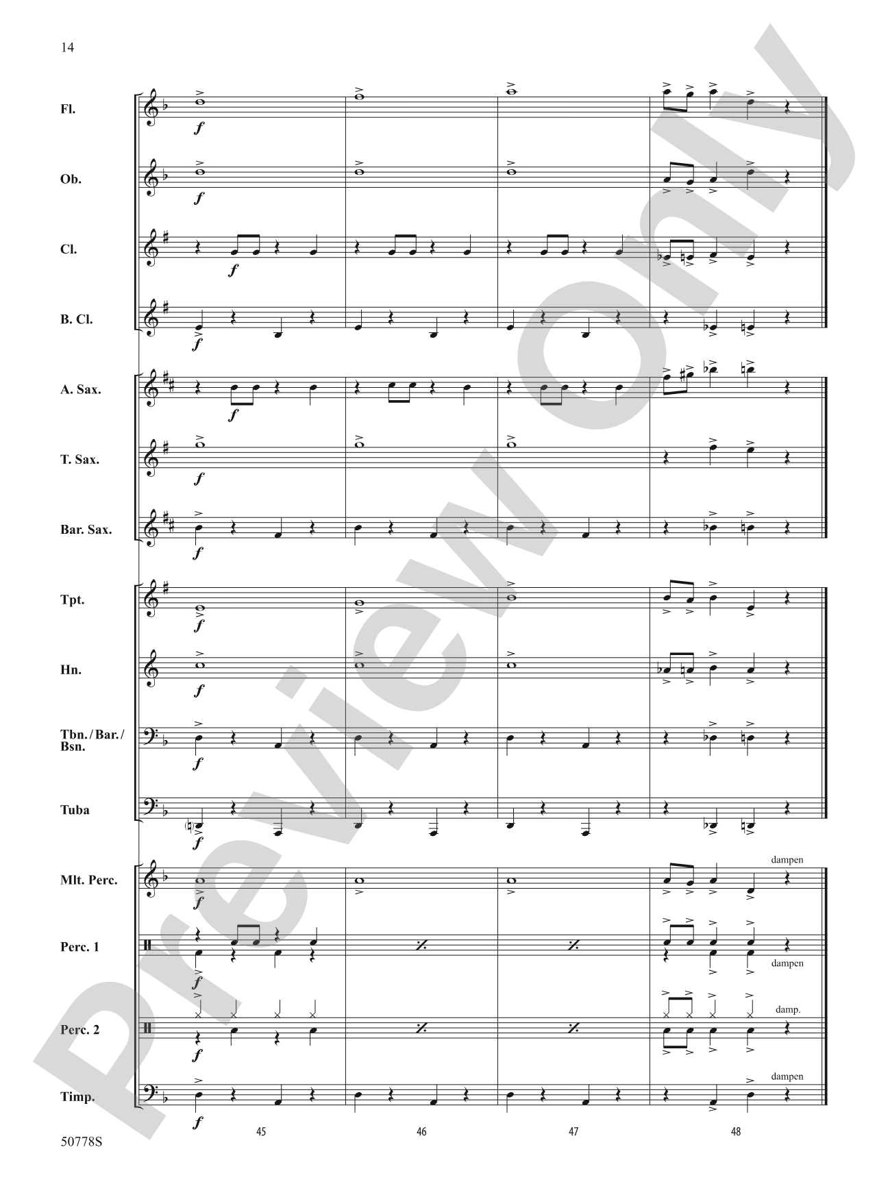 Oompa Loompa: Concert Band Conductor Score & Parts