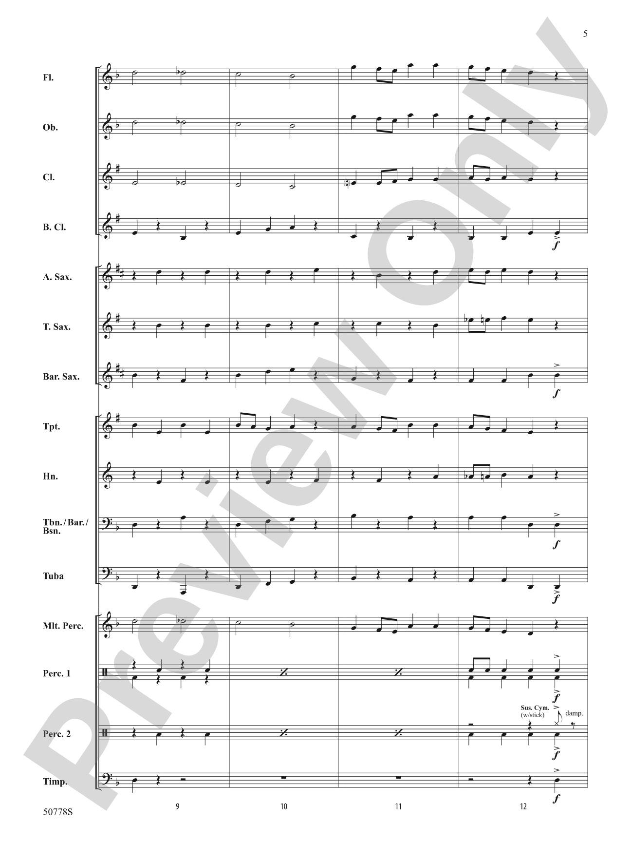 Oompa Loompa: Concert Band Conductor Score & Parts