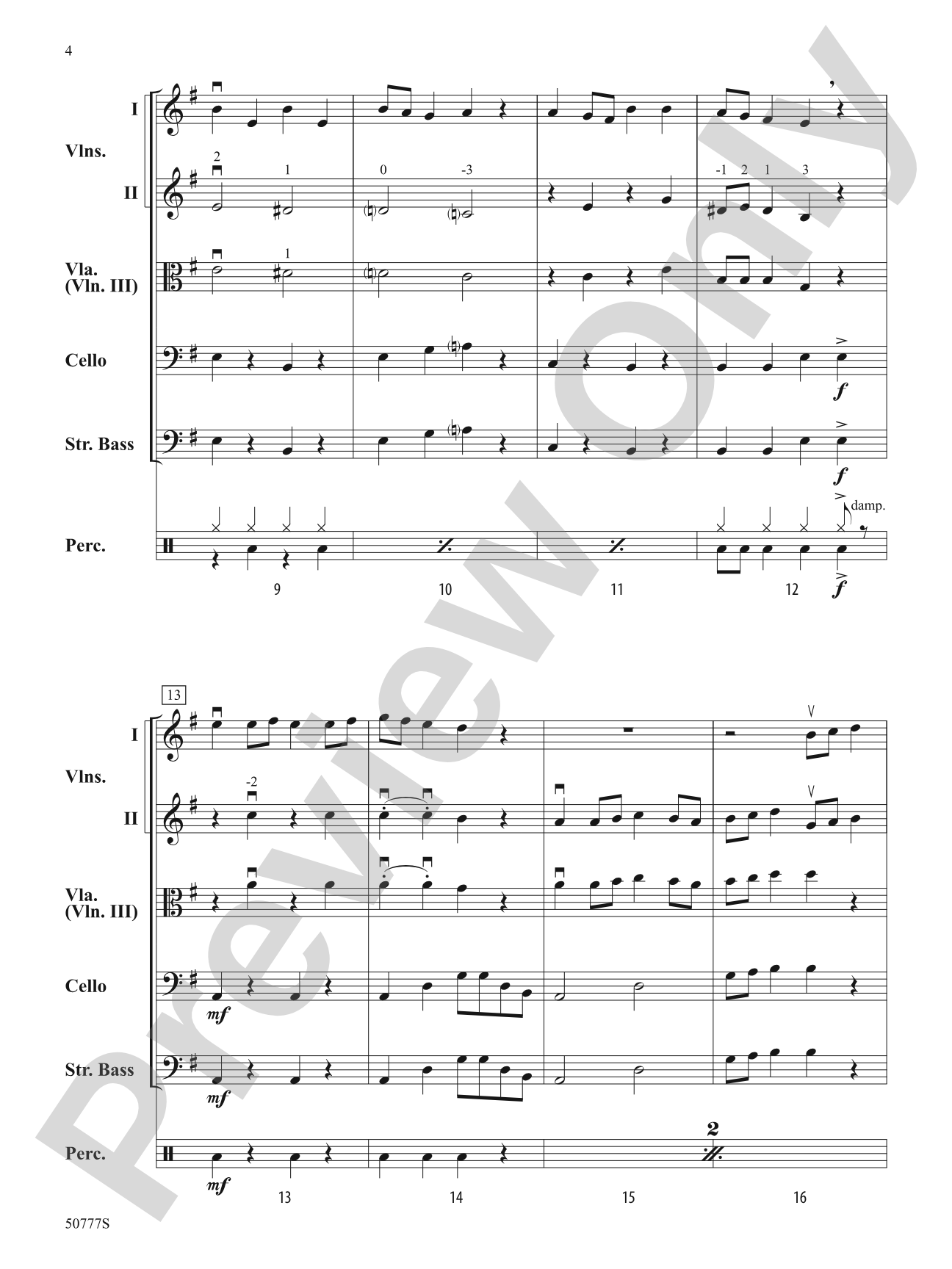 Oompa Loompa: String Orchestra Conductor Score & Parts