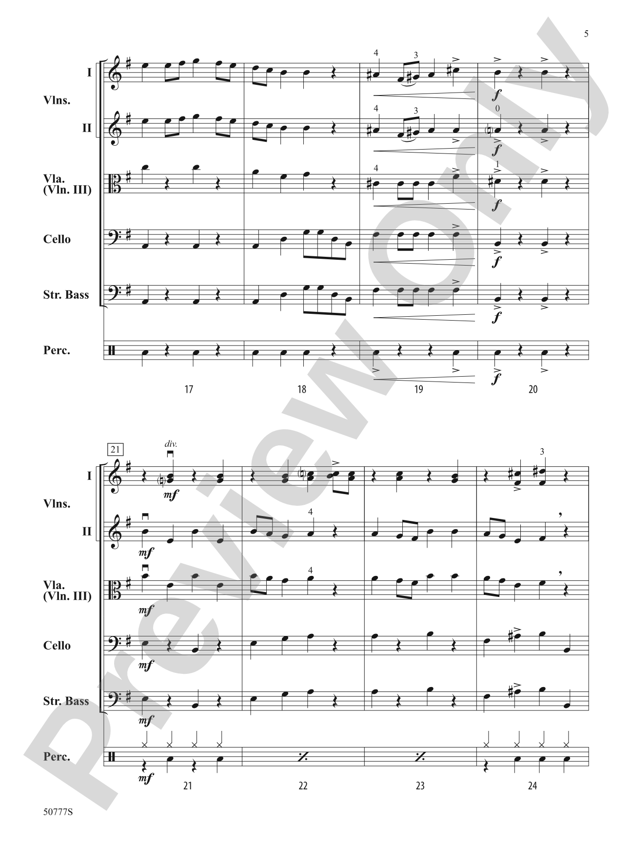 Oompa Loompa: String Orchestra Conductor Score & Parts