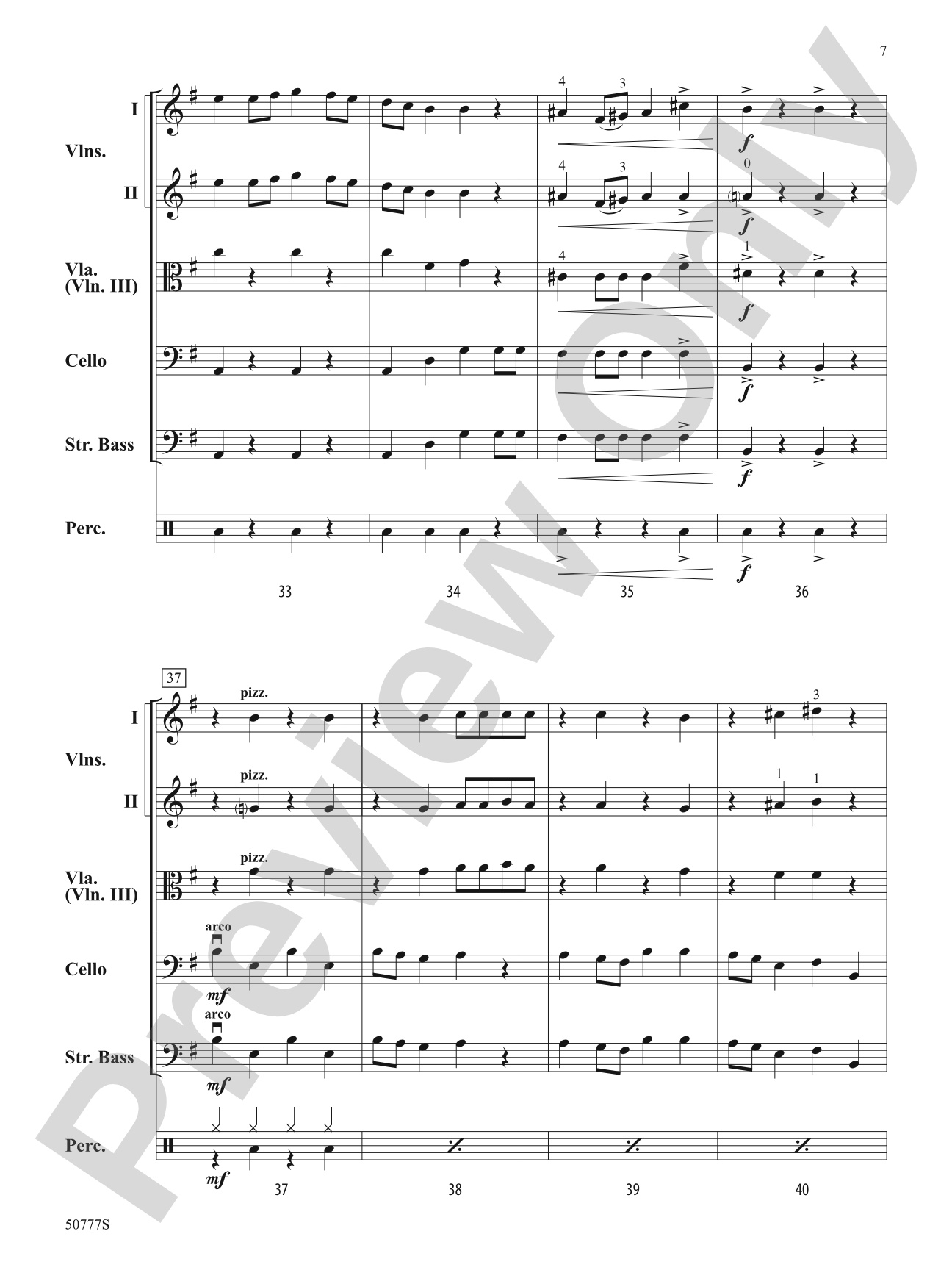 Oompa Loompa: String Orchestra Conductor Score & Parts