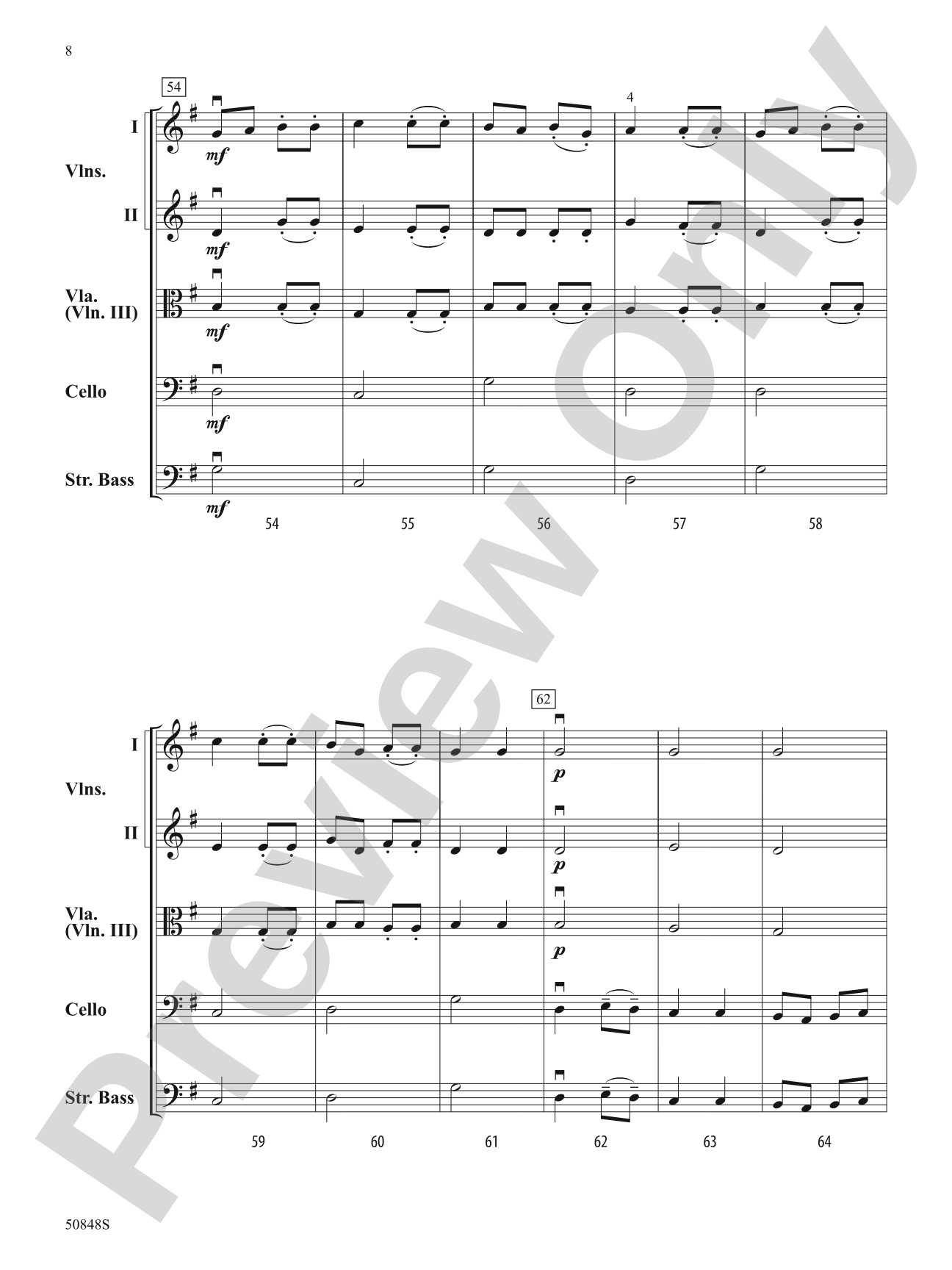 Capriol Suite: String Orchestra Conductor Score & Parts
