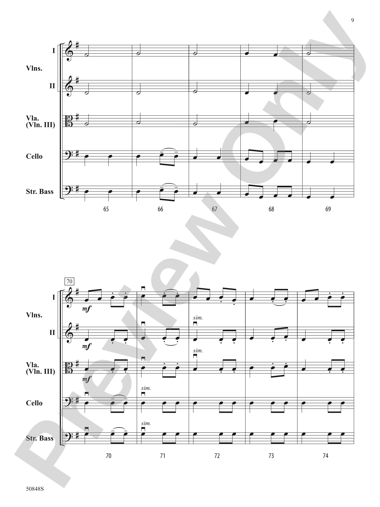 Capriol Suite: String Orchestra Conductor Score & Parts