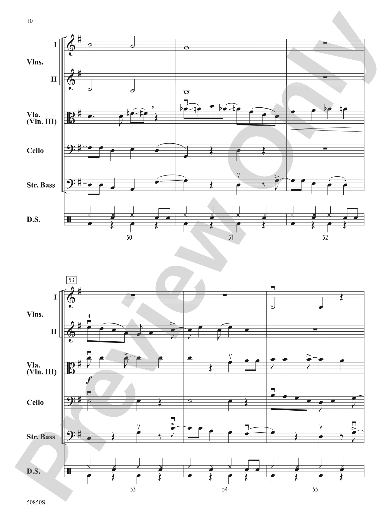 Down by the Riverside: String Orchestra Conductor Score & Parts