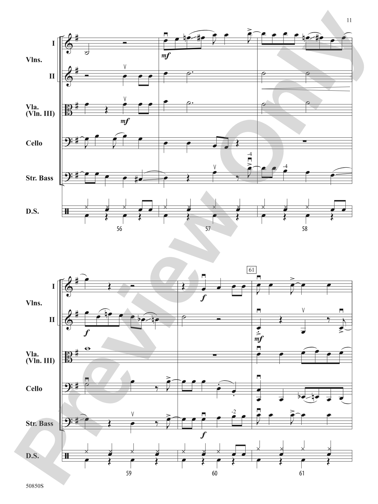 Down by the Riverside: String Orchestra Conductor Score & Parts