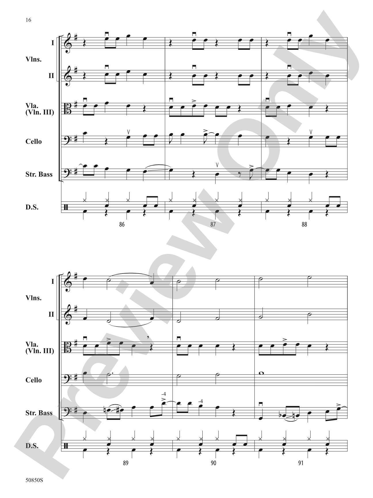 Down by the Riverside: String Orchestra Conductor Score & Parts